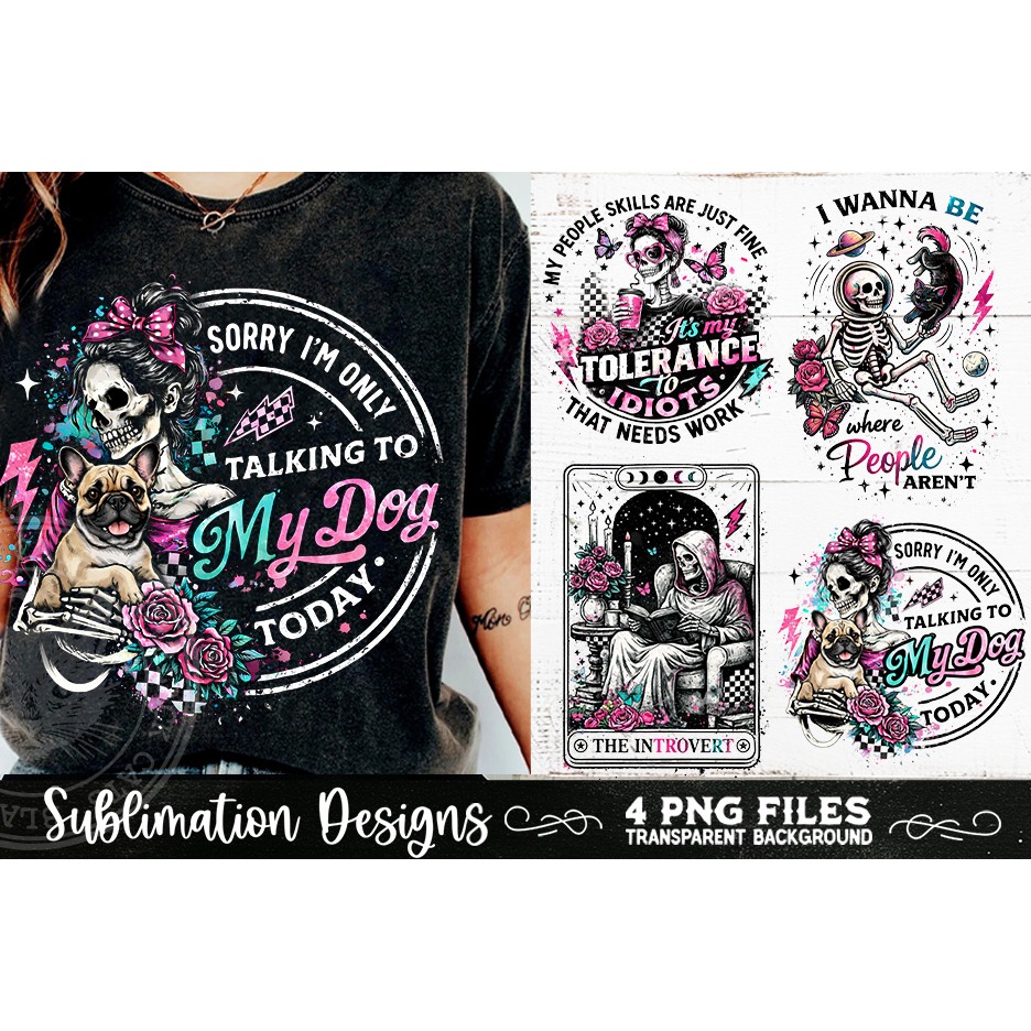 Antisocial Sarcastic PNG Funny Sublimation 4 Designs 2
