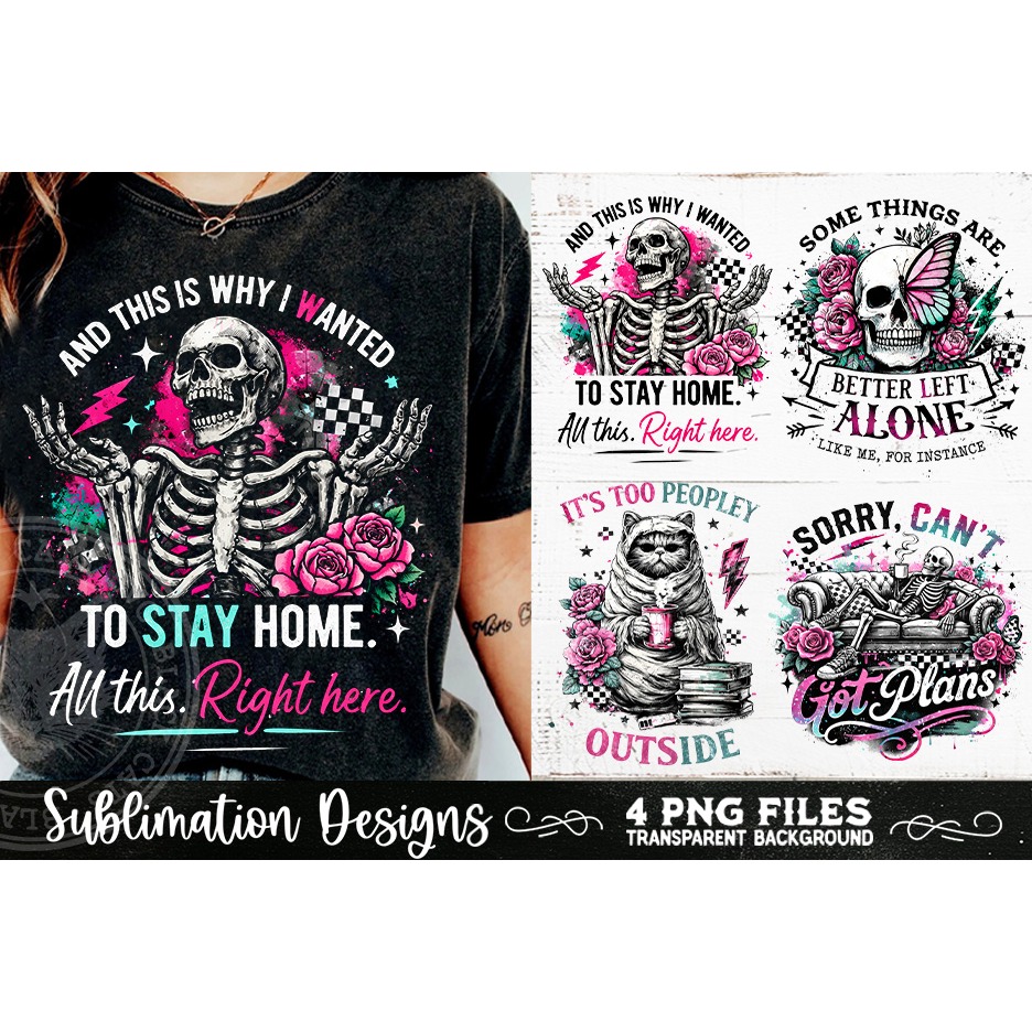 Antisocial Sarcastic PNG Funny Sublimation 4 Designs (10) 3