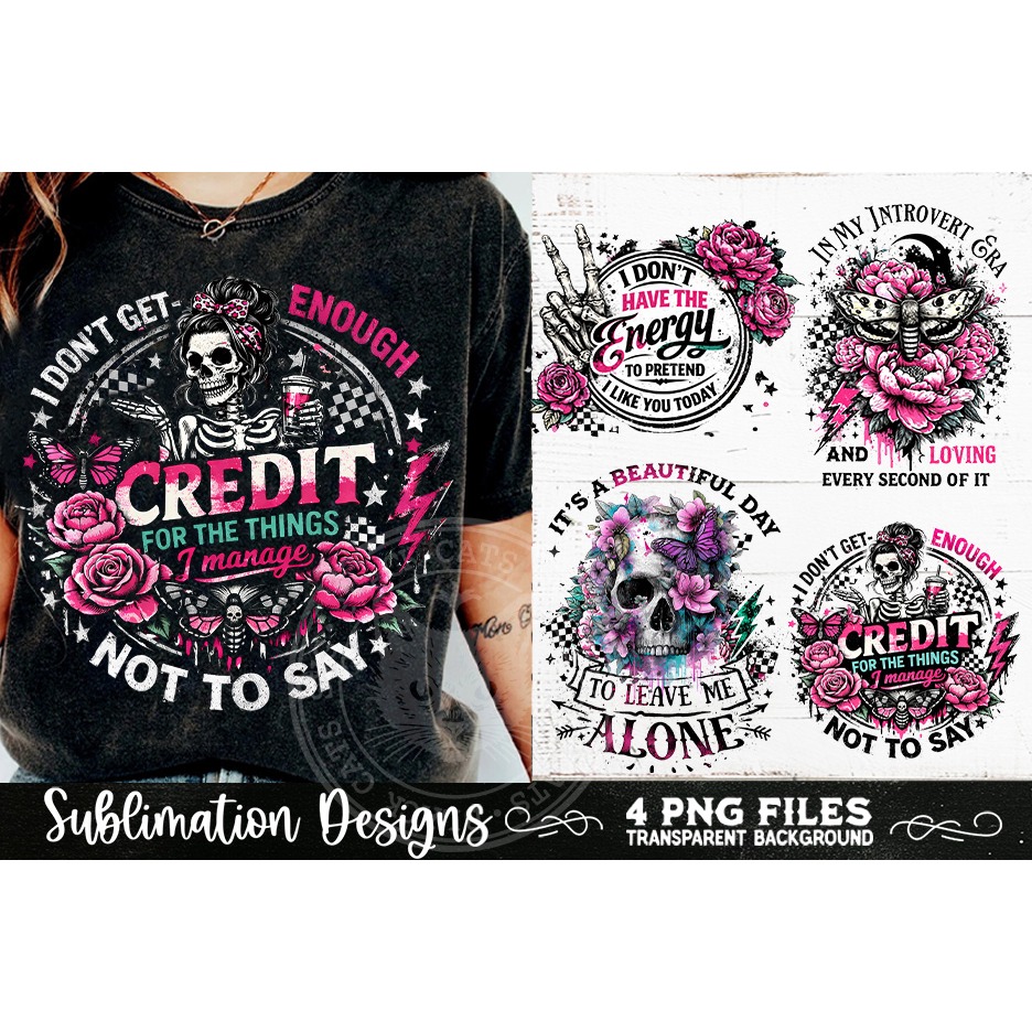 Antisocial Sarcastic PNG Funny Sublimation 4 Designs (13)