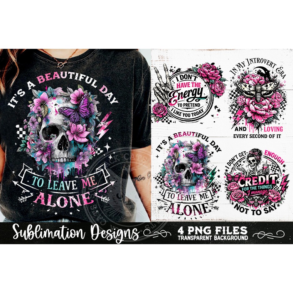 Antisocial Sarcastic PNG Funny Sublimation 4 Designs (13) 8