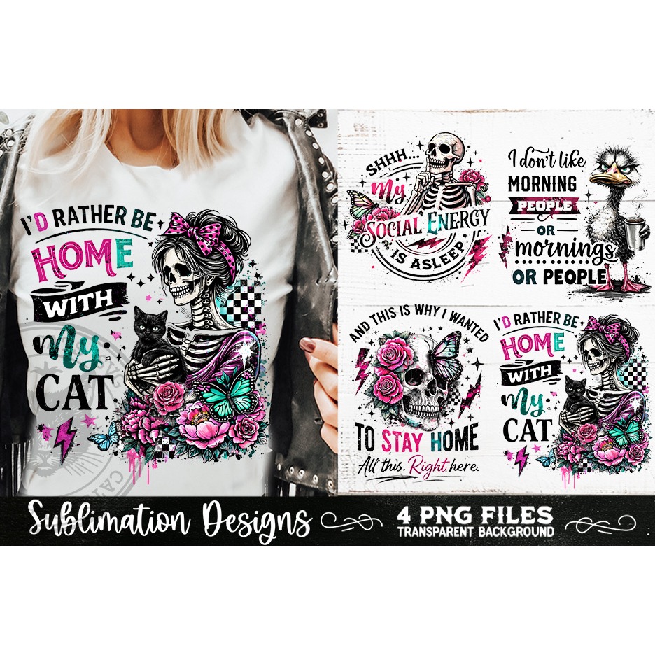 Antisocial Sarcastic PNG Funny Sublimation 4 Designs (3) 7