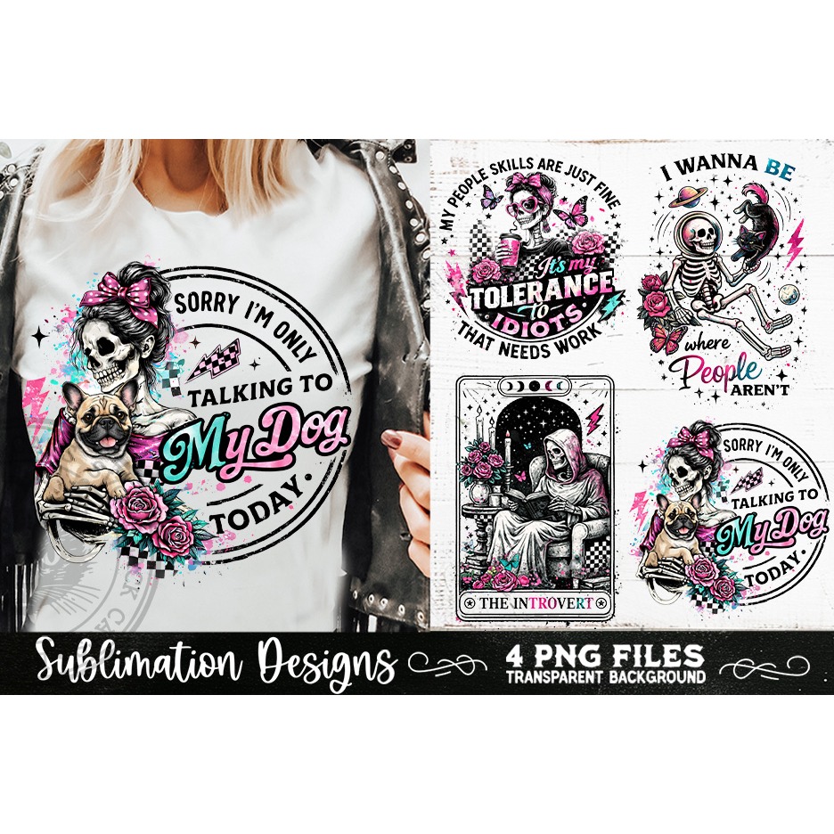 Antisocial Sarcastic PNG Funny Sublimation 4 Designs 8