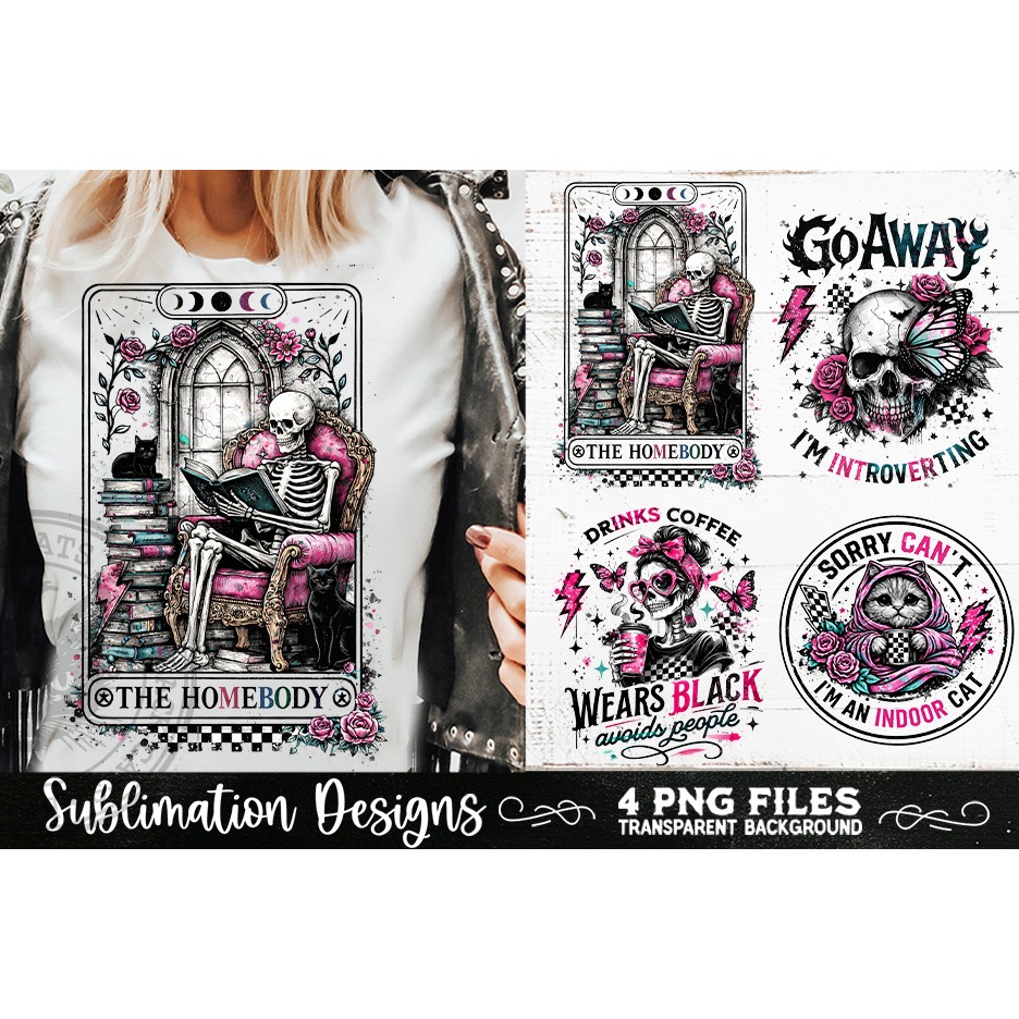 Antisocial Sarcastic PNG Funny Sublimation 4 Designs (8) 5