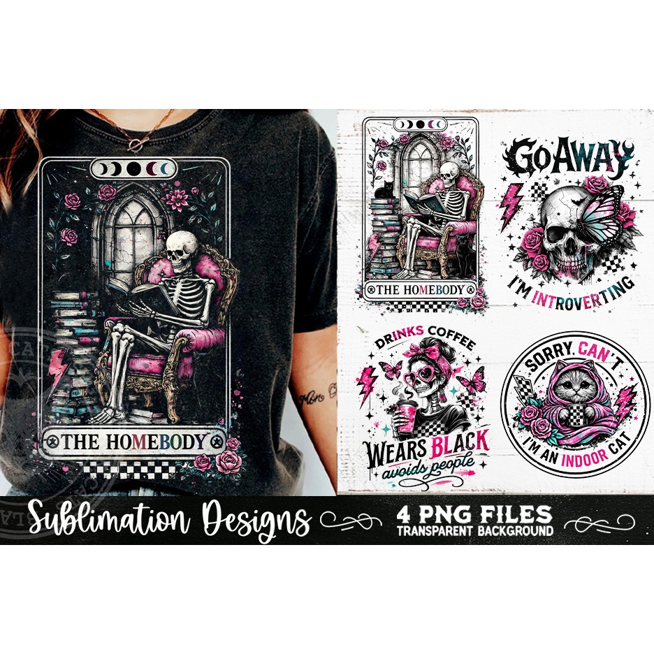 Antisocial Sarcastic PNG Funny Sublimation 4 Designs (8) 7