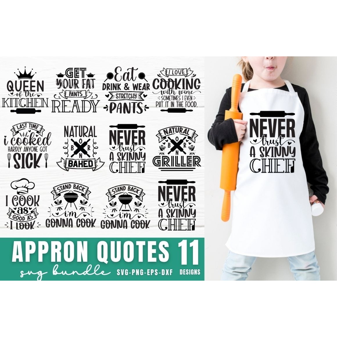 Apron Quotes SVG Bundle