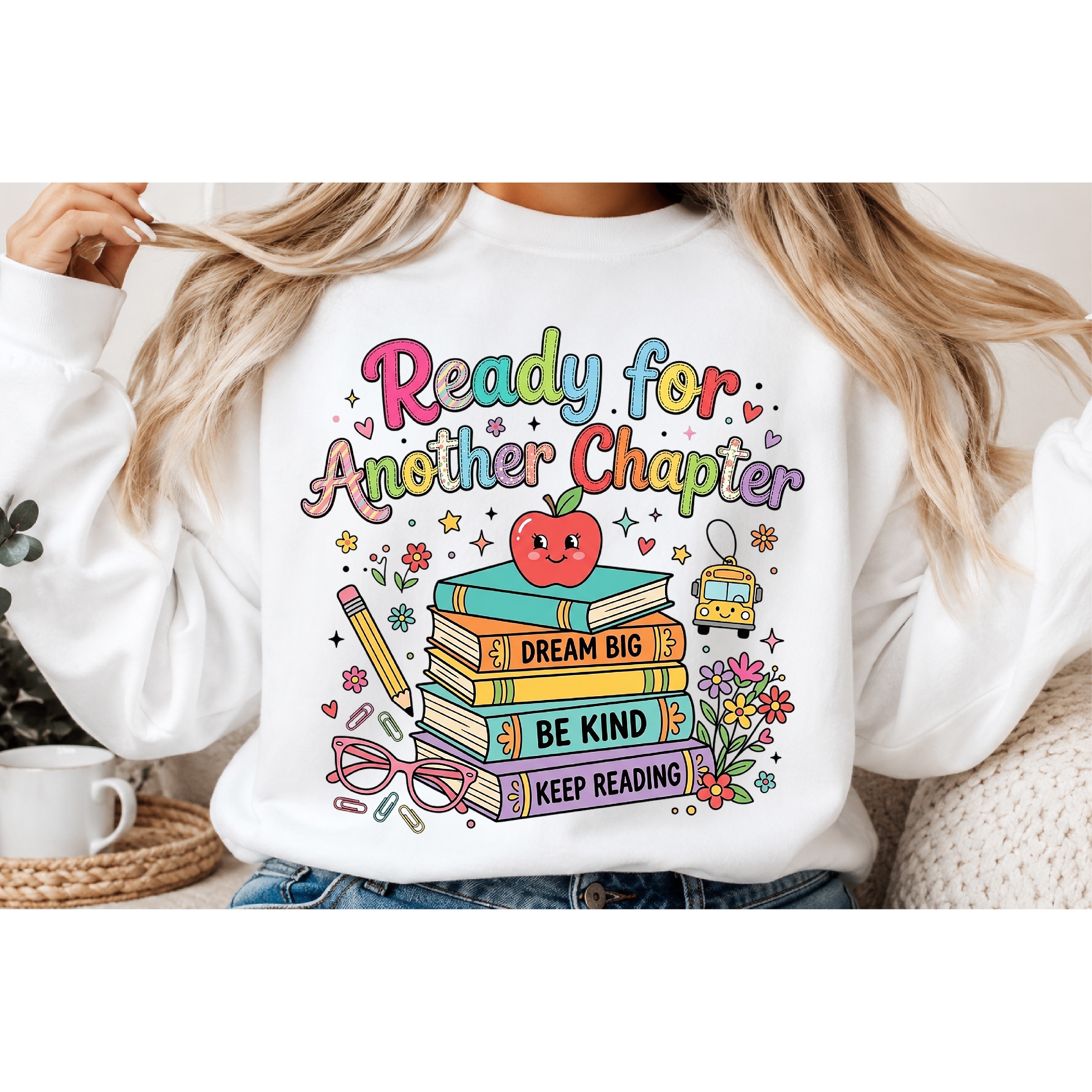 Back to School Sublimation Design,Teacher Typography 6