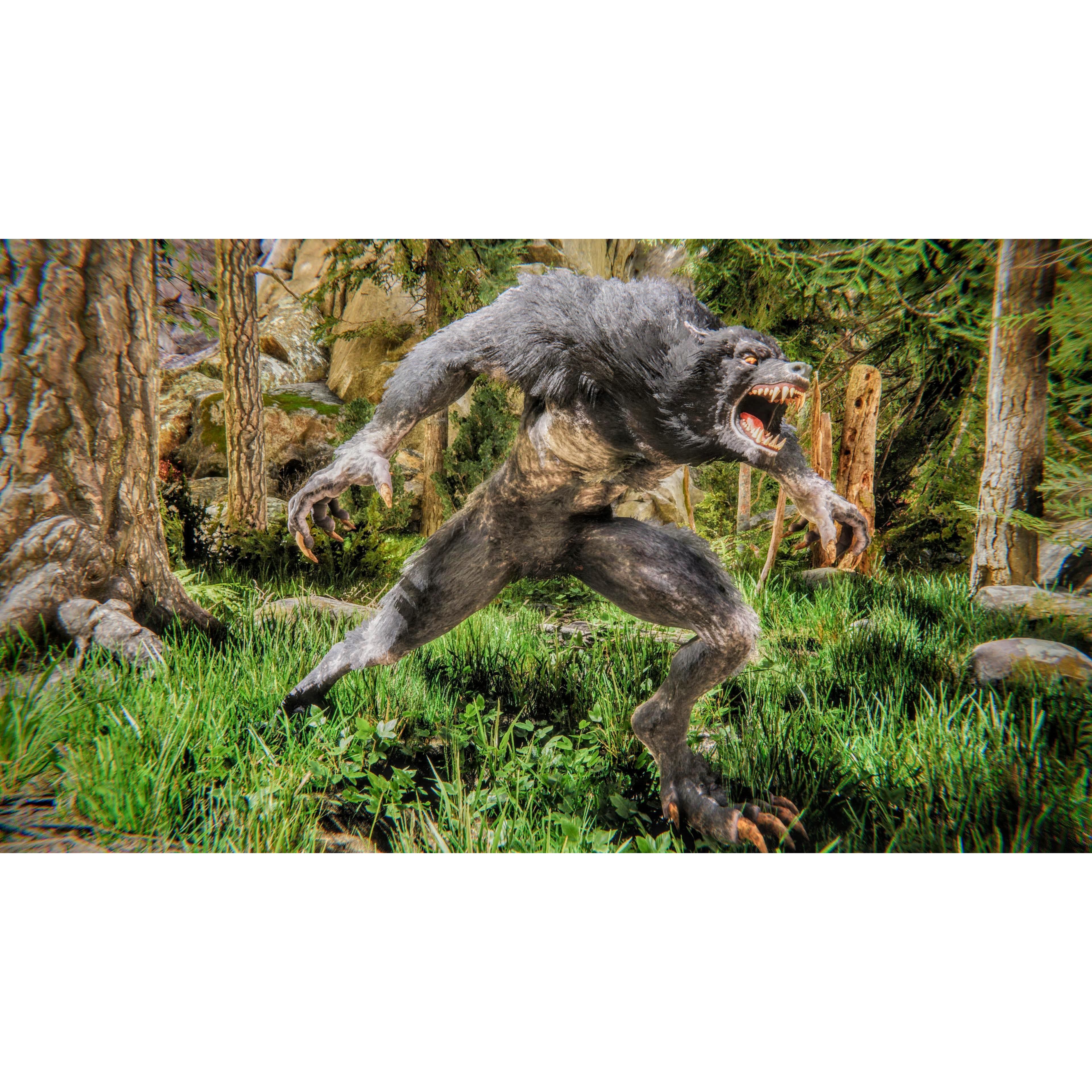 Baruk the Werewolf Low-poly 3D model 3