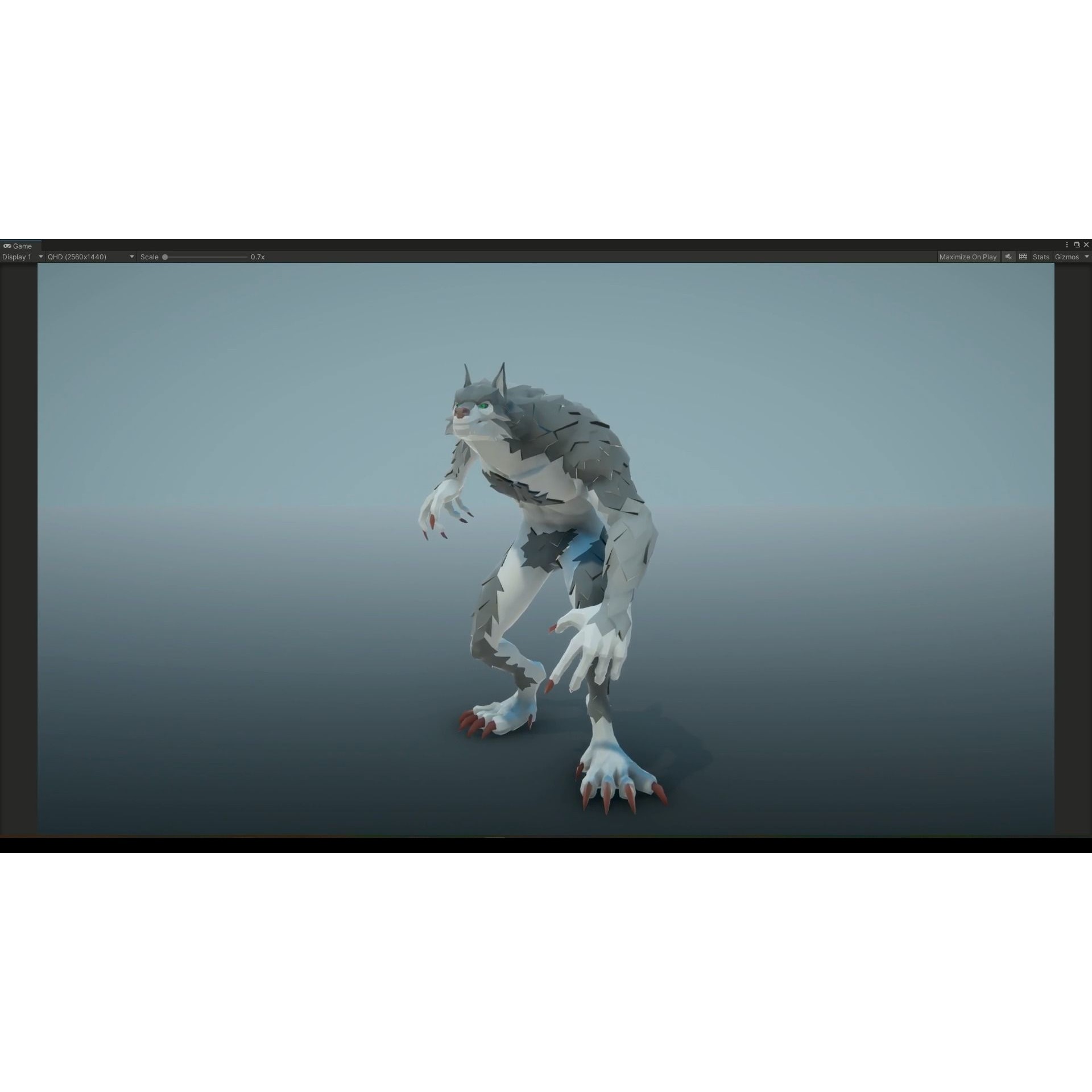 Baruk the Werewolf Low-poly 3D model 9