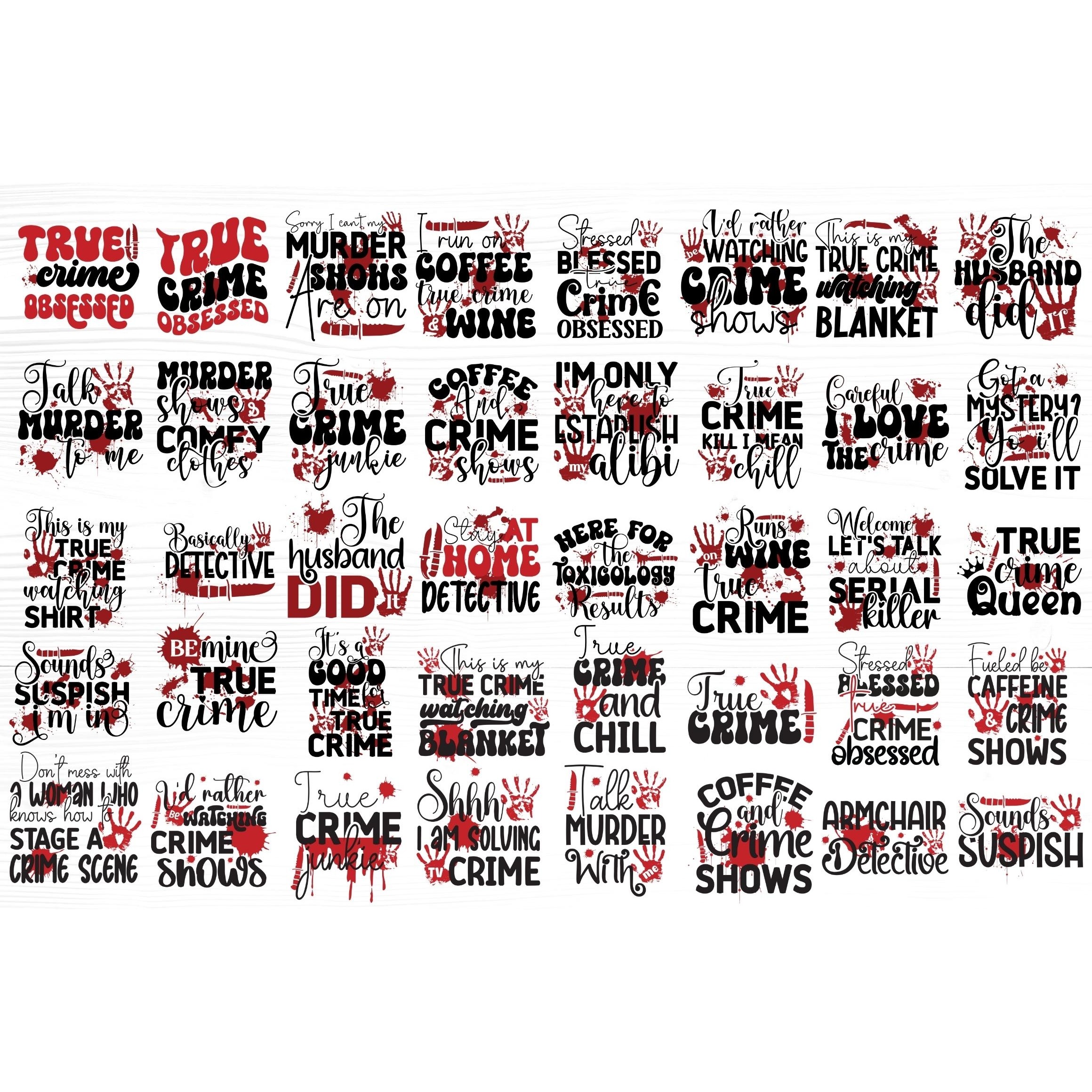 Big True Crime SVG bundle 2