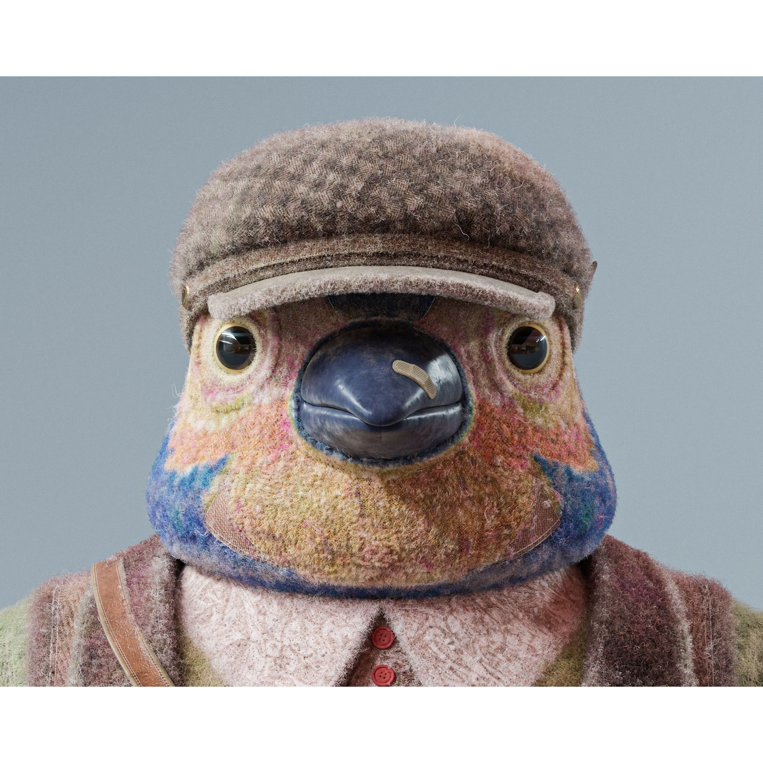 Bird character Free 3D model 2