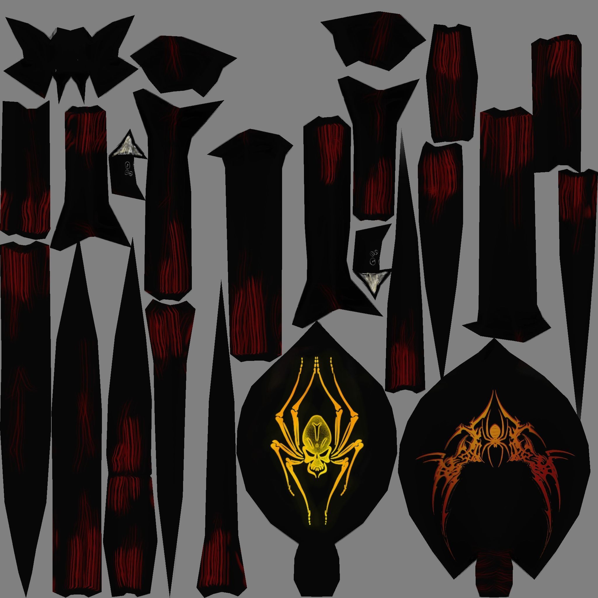 Black Widow Emerald Spider Free low-poly 3D model 10