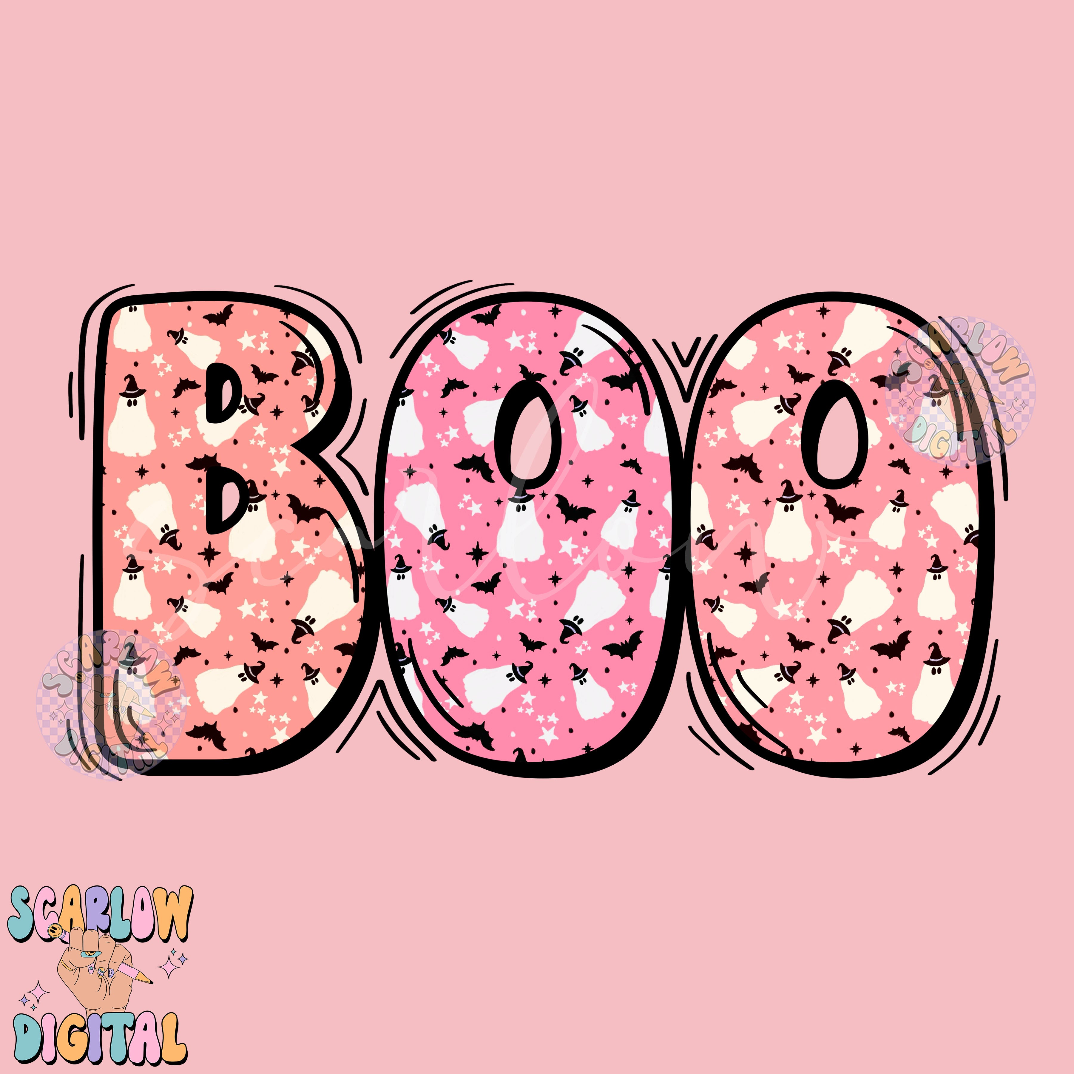 Boo Halloween Front and Back PNG Digital Design Download Bundle, spooky season png, ghosts png, kids halloween png, fall tshirt png designs 3