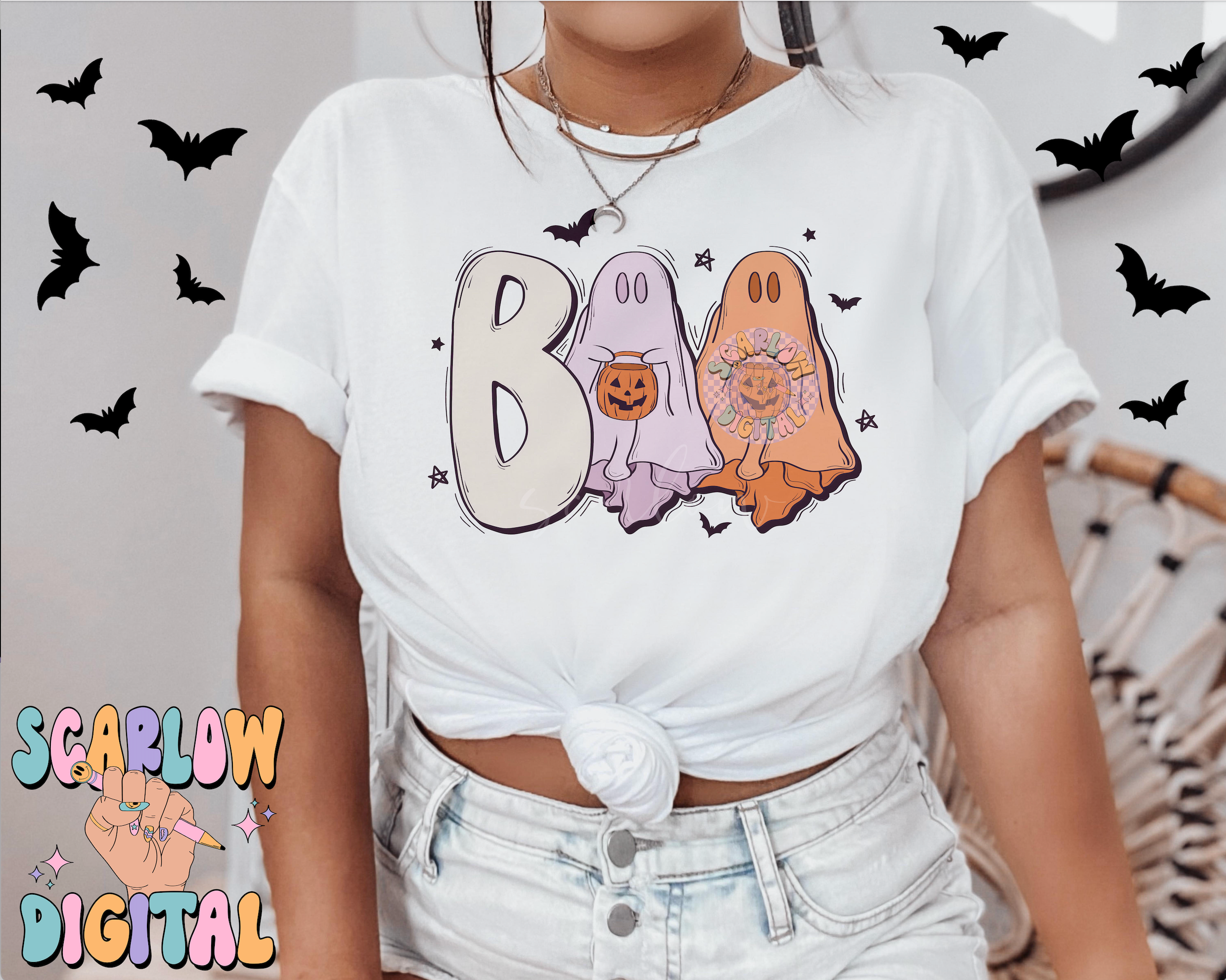 Boo PNG Digital Design Download, halloween png, ghost png, pumpkin png, fall png, bats png, kids halloween png, spooky season png designs 3