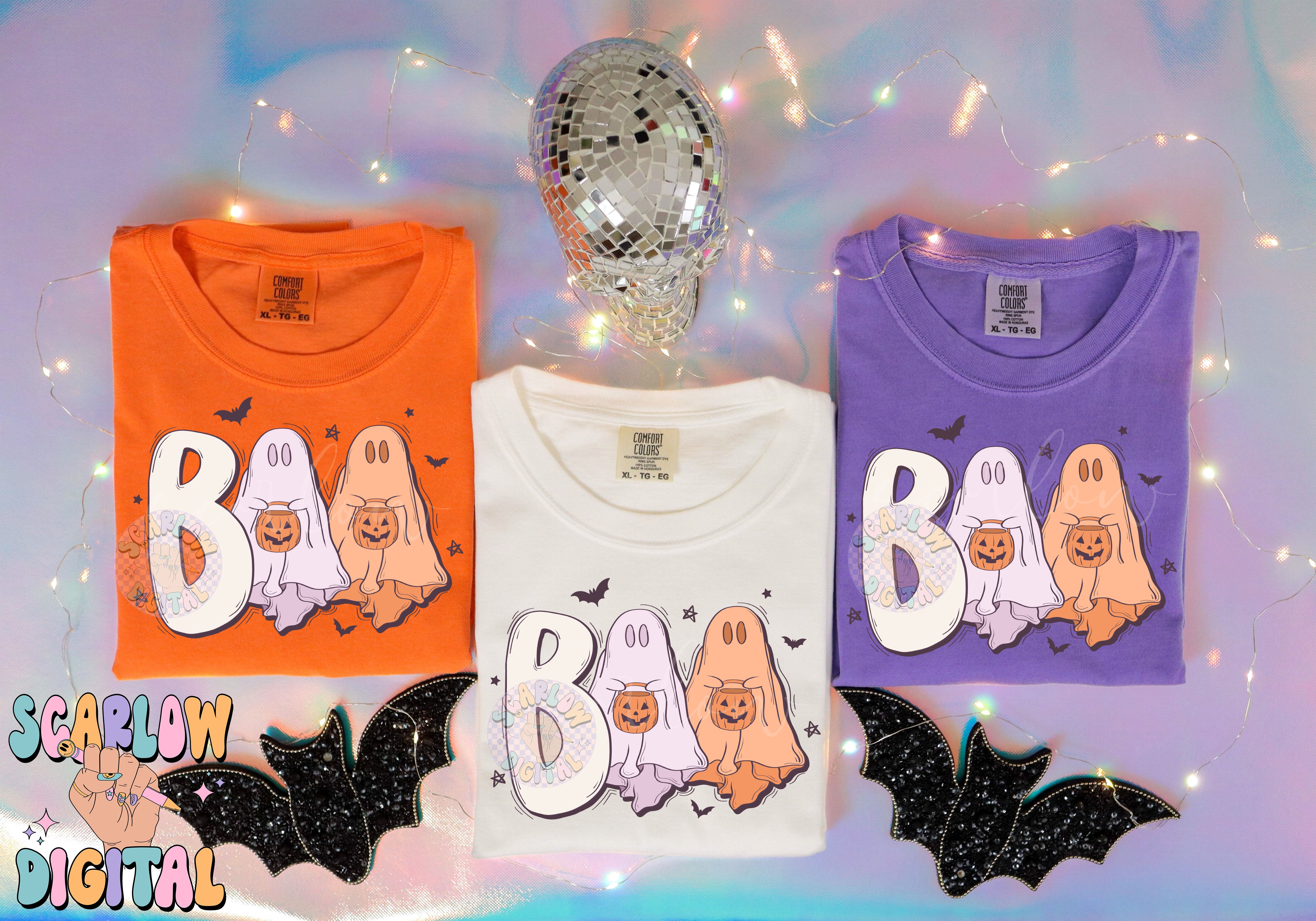 Boo PNG Digital Design Download, halloween png, ghost png, pumpkin png, fall png, bats png, kids halloween png, spooky season png designs 4