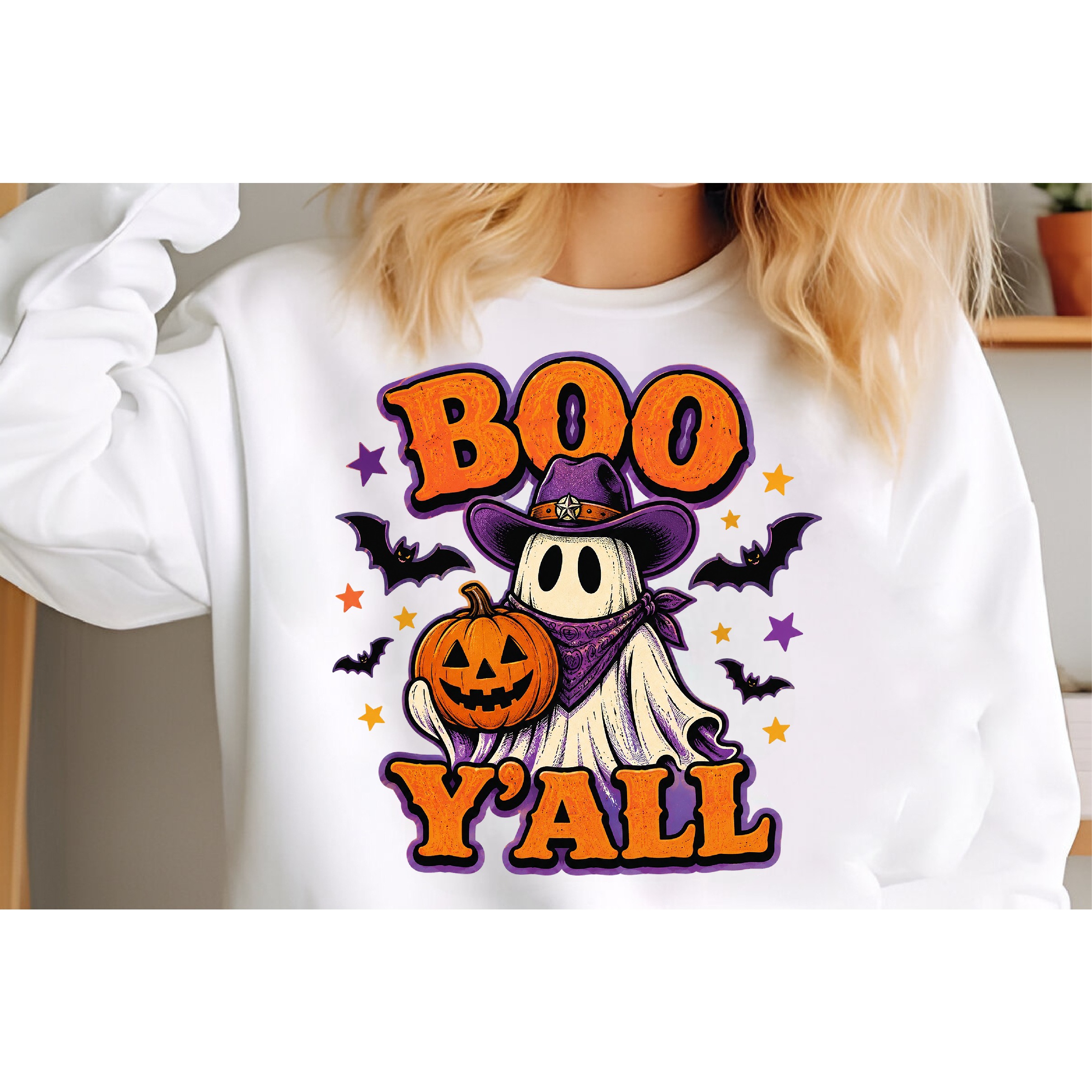 Boo Yall Halloween Sublimation Design 3