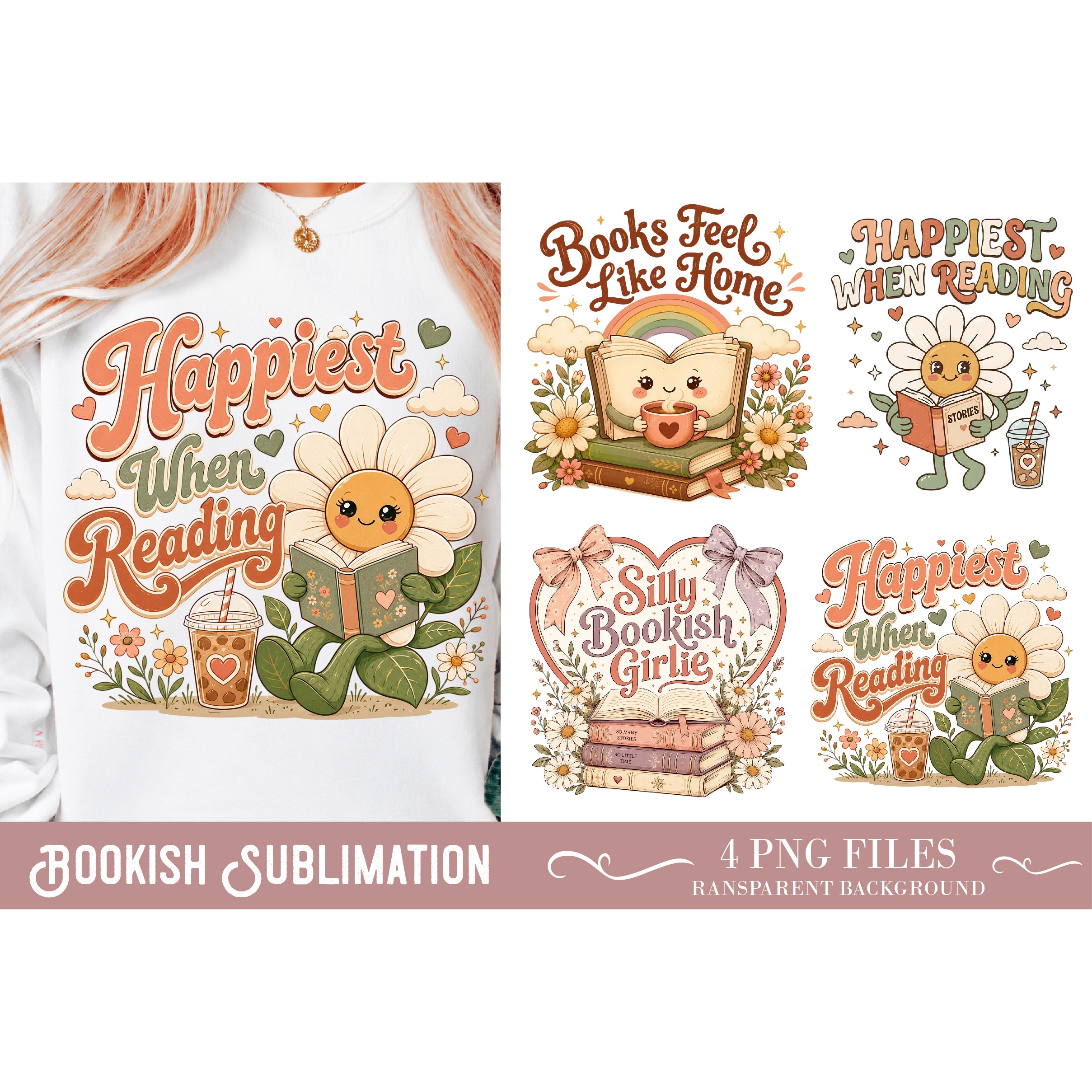 Bookish Sublimation Design, Funny Designs
