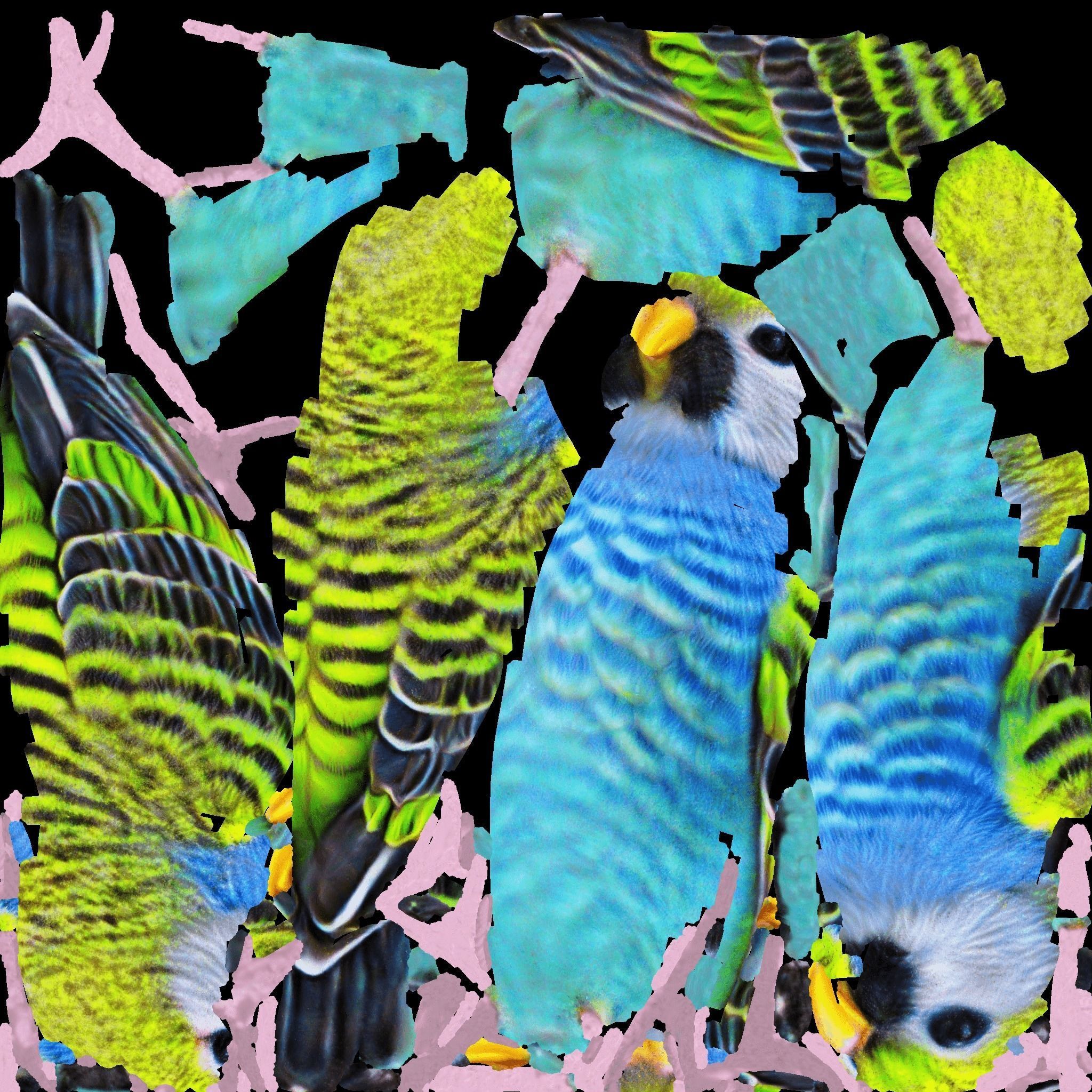 Budgerigar Free 3D model 8