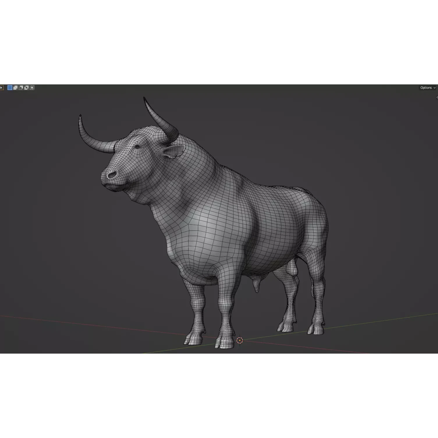 Bull rigged and animated Free low-poly 3D model 2