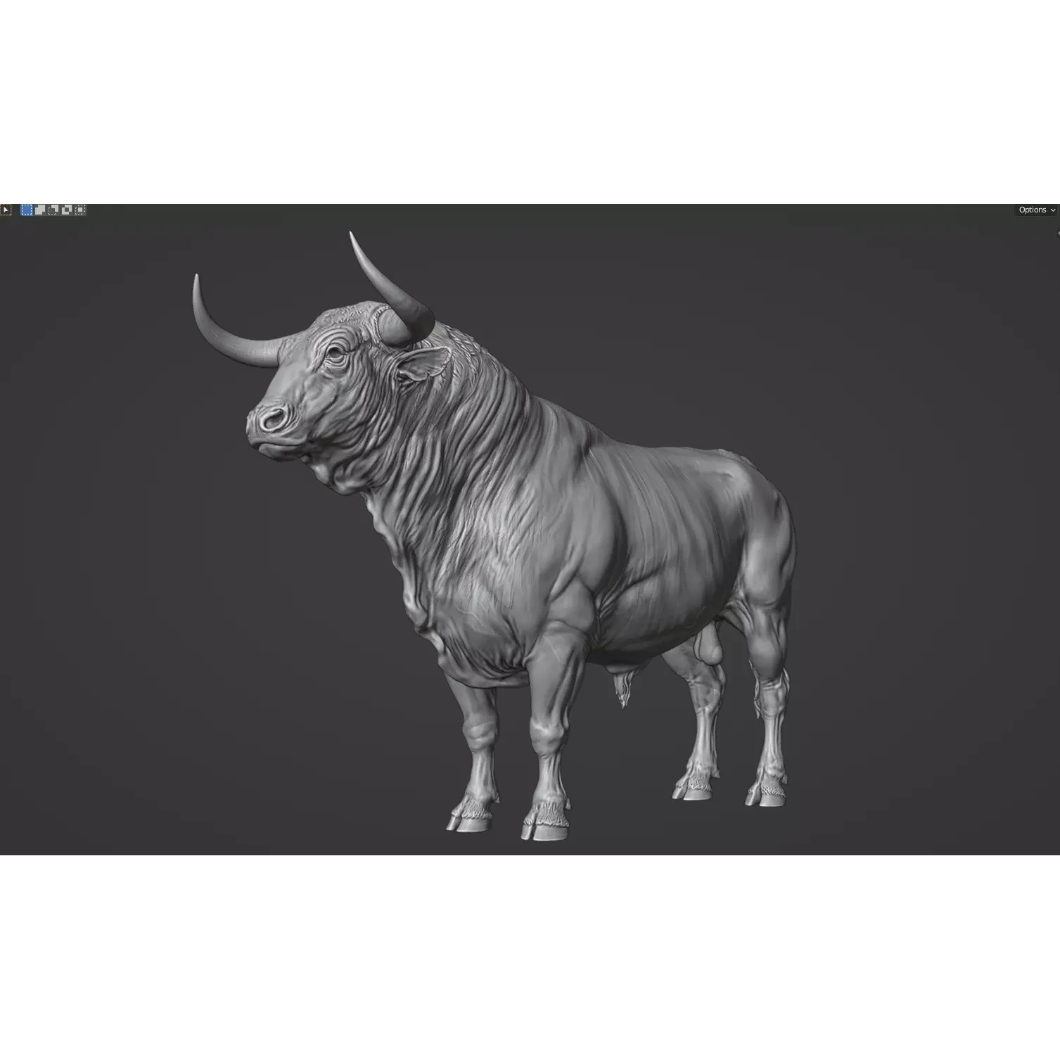 Bull rigged and animated Free low-poly 3D model 3
