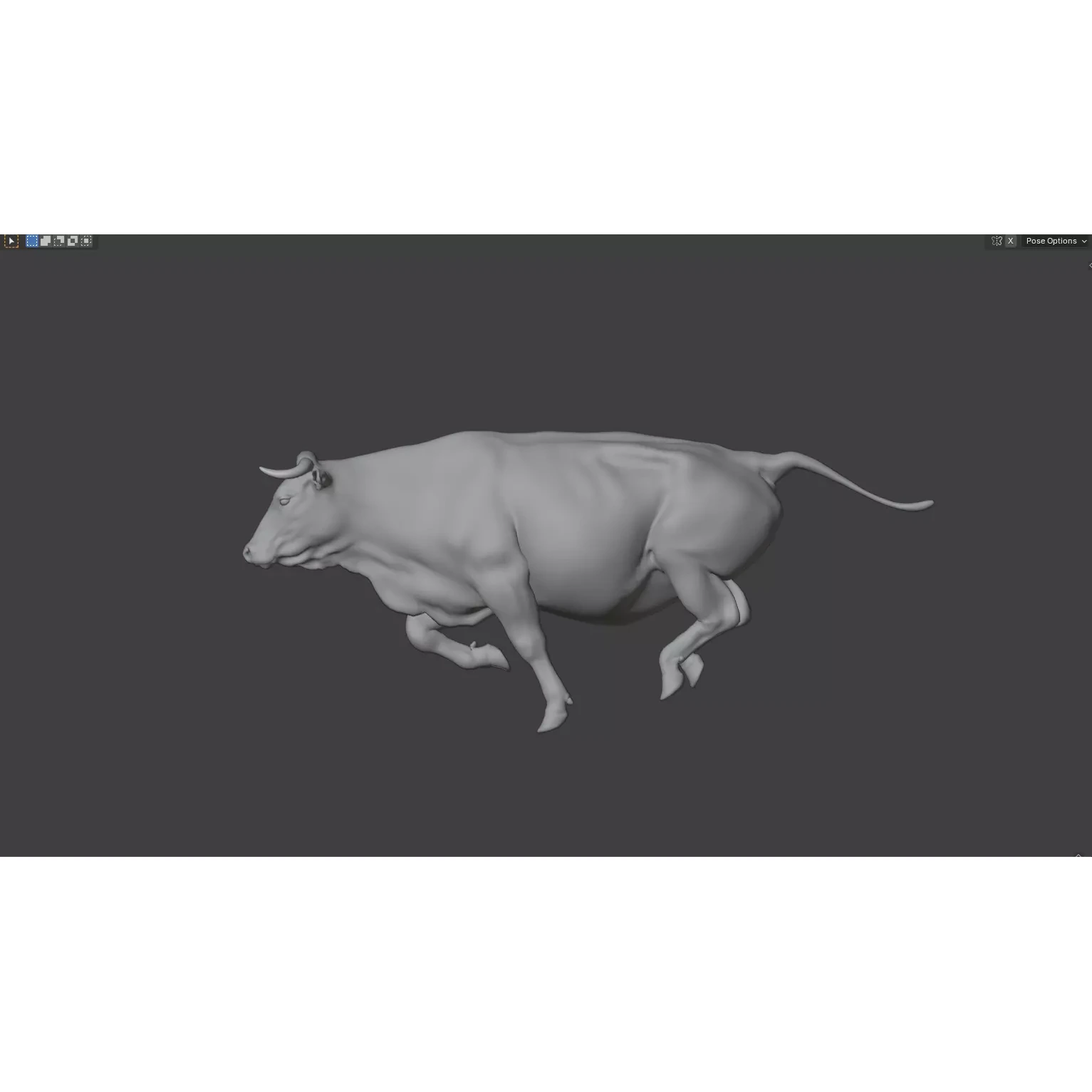 Bull rigged and animated Free low-poly 3D model 4