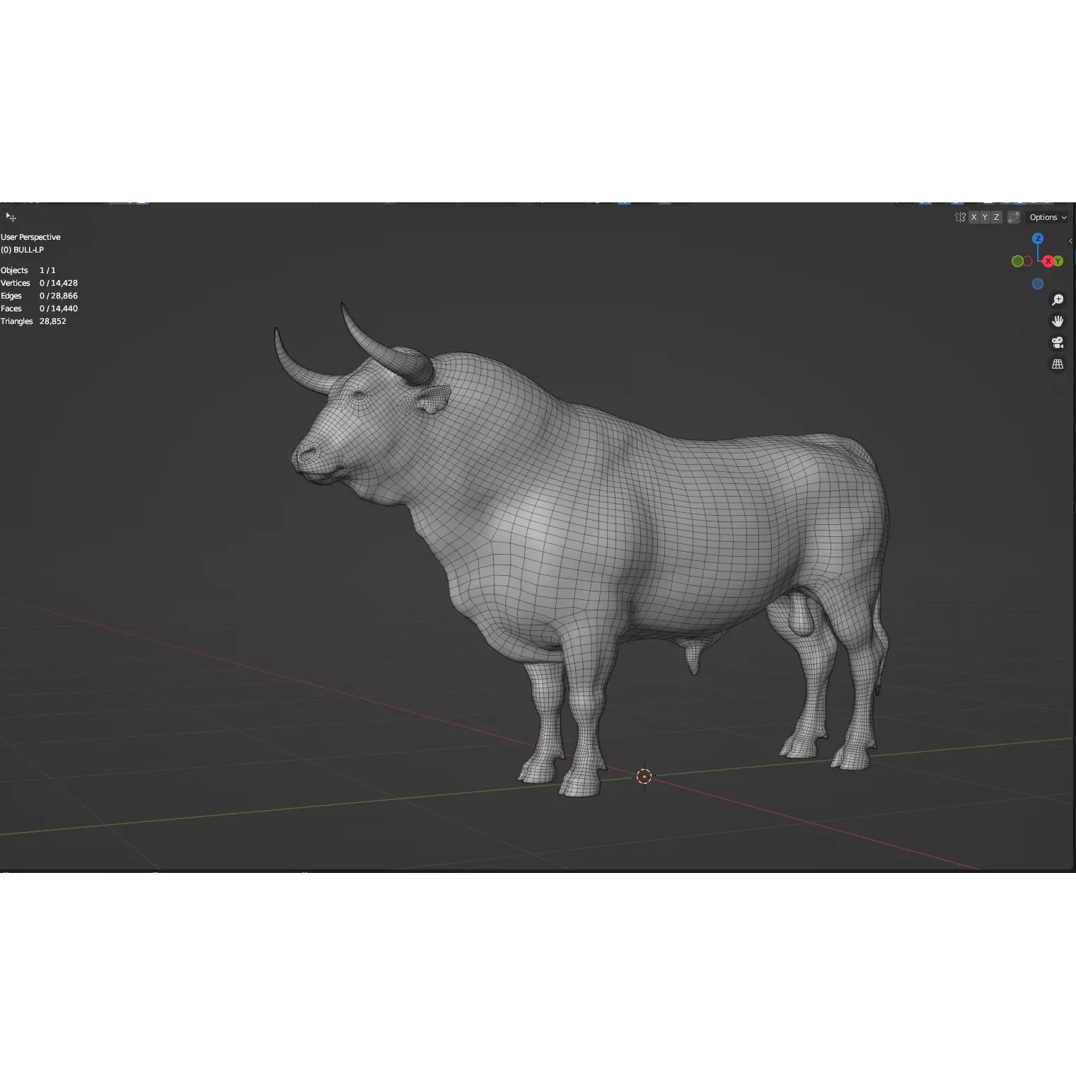 Bull rigged and animated Free low-poly 3D model 5