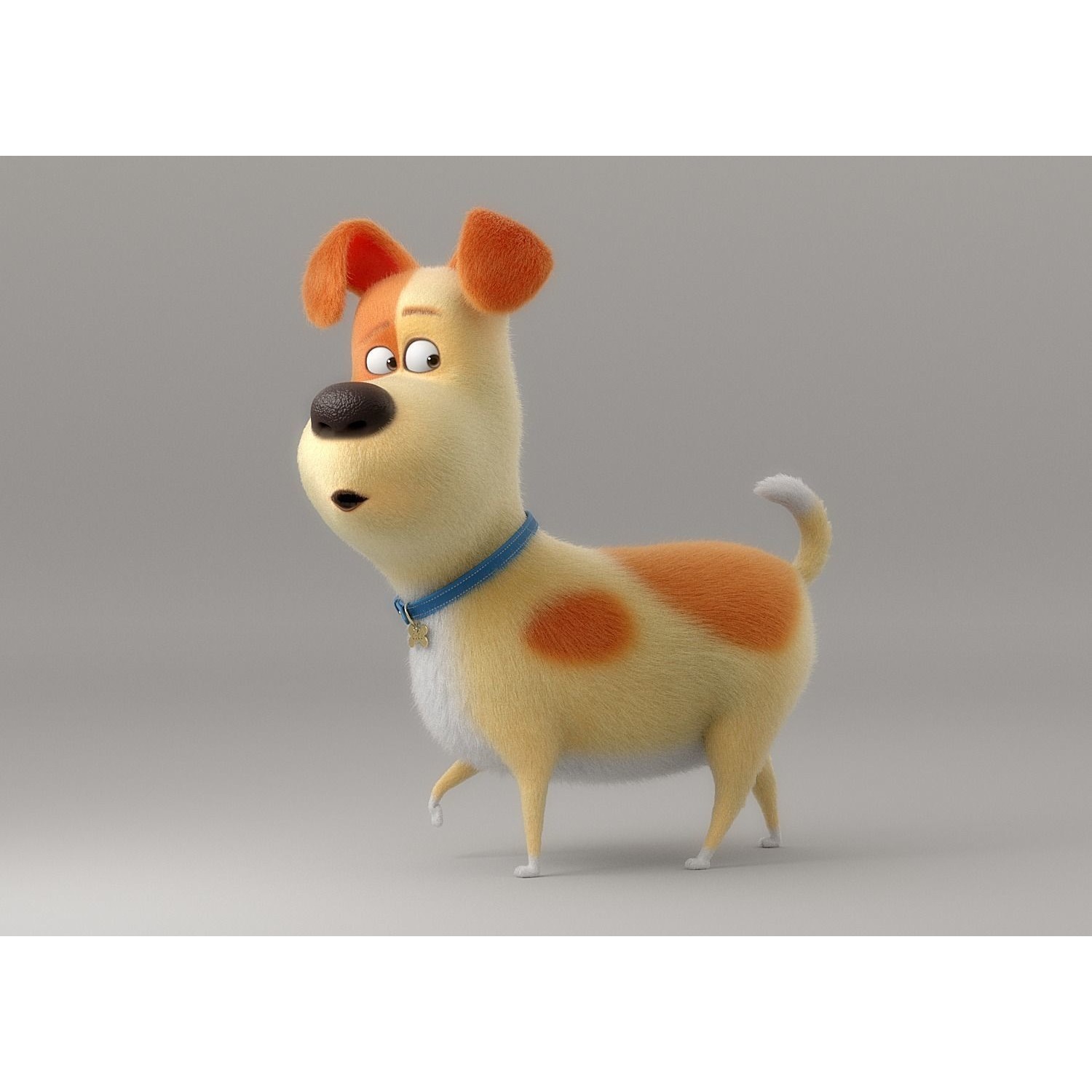 Cartoon Dog Rigged 3D model 4