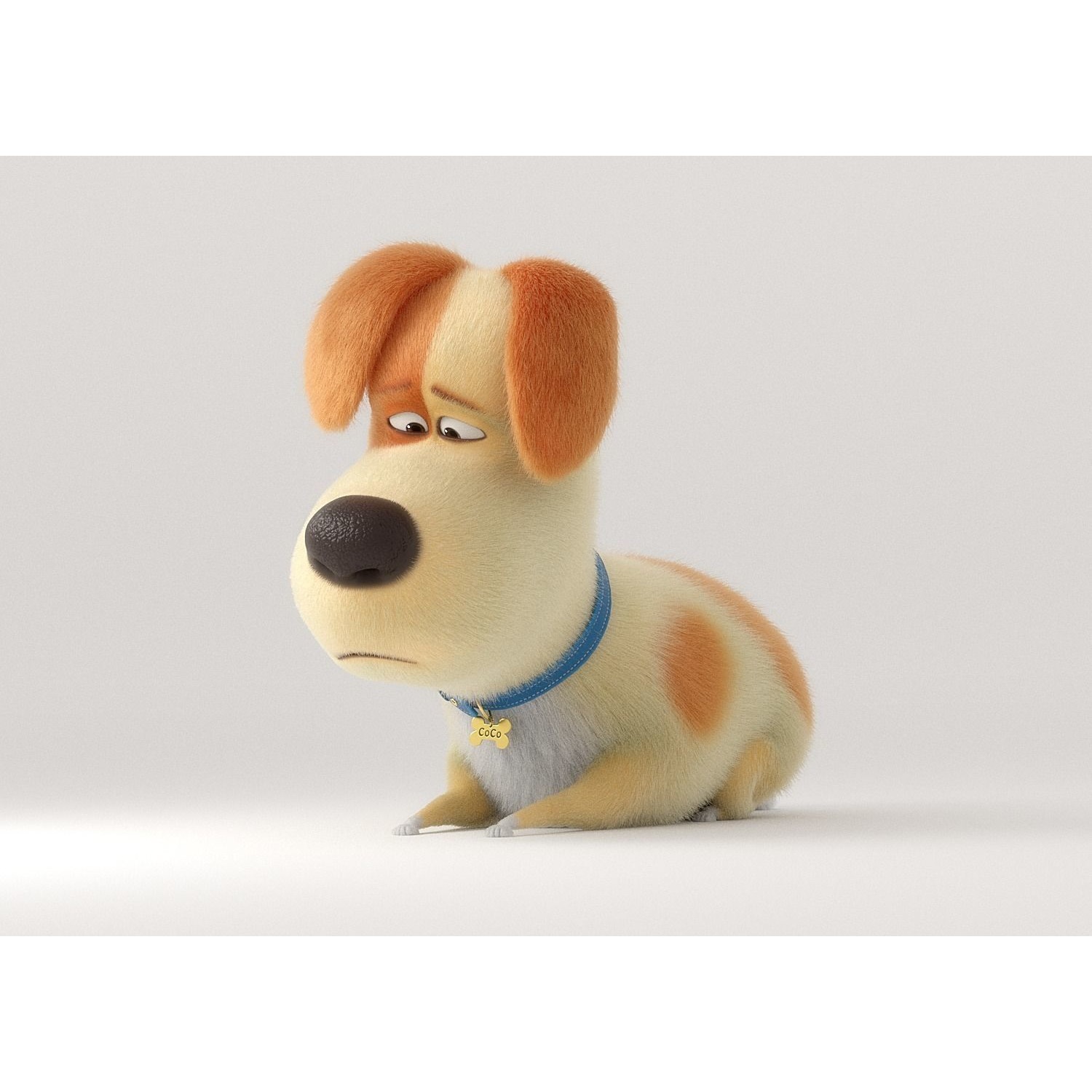 Cartoon Dog Rigged 3D model 5