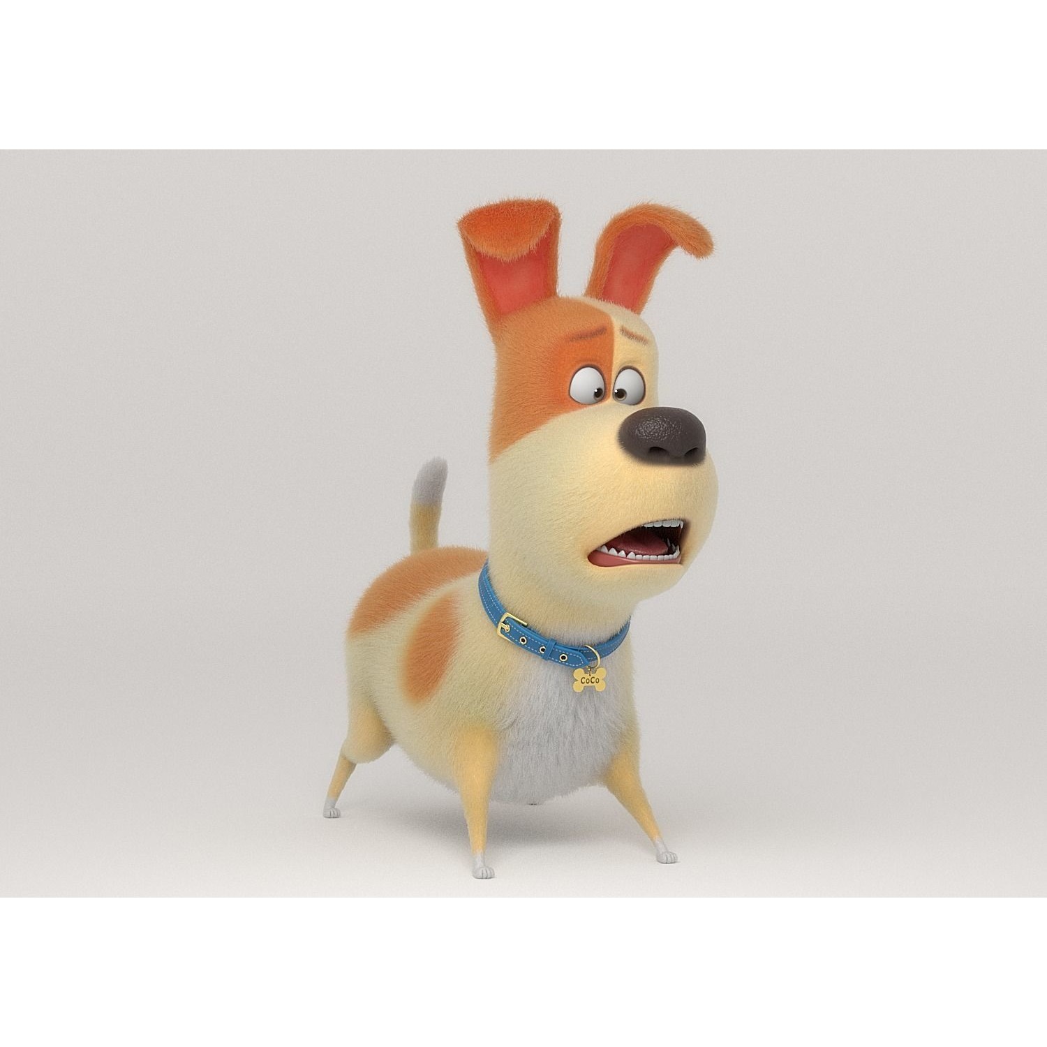 Cartoon Dog Rigged 3D model 6