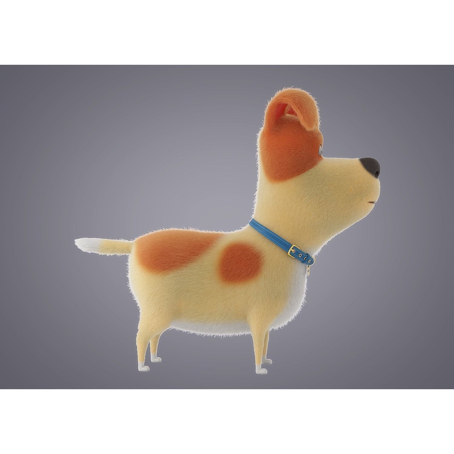Cartoon Dog Rigged 3D model 7