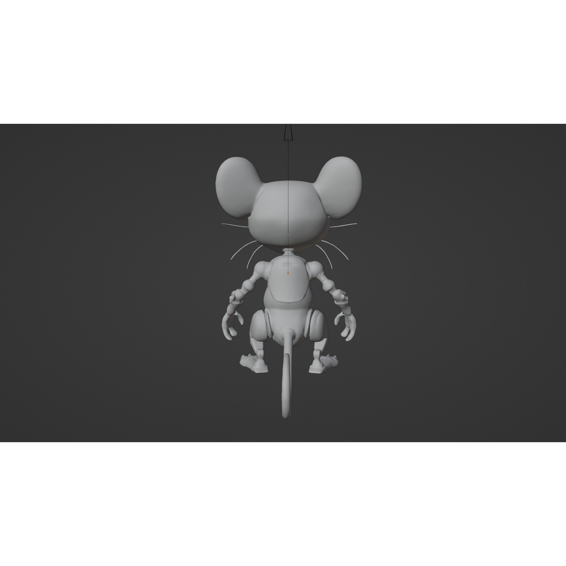 cartoon iron rat Free low-poly 3D model 5