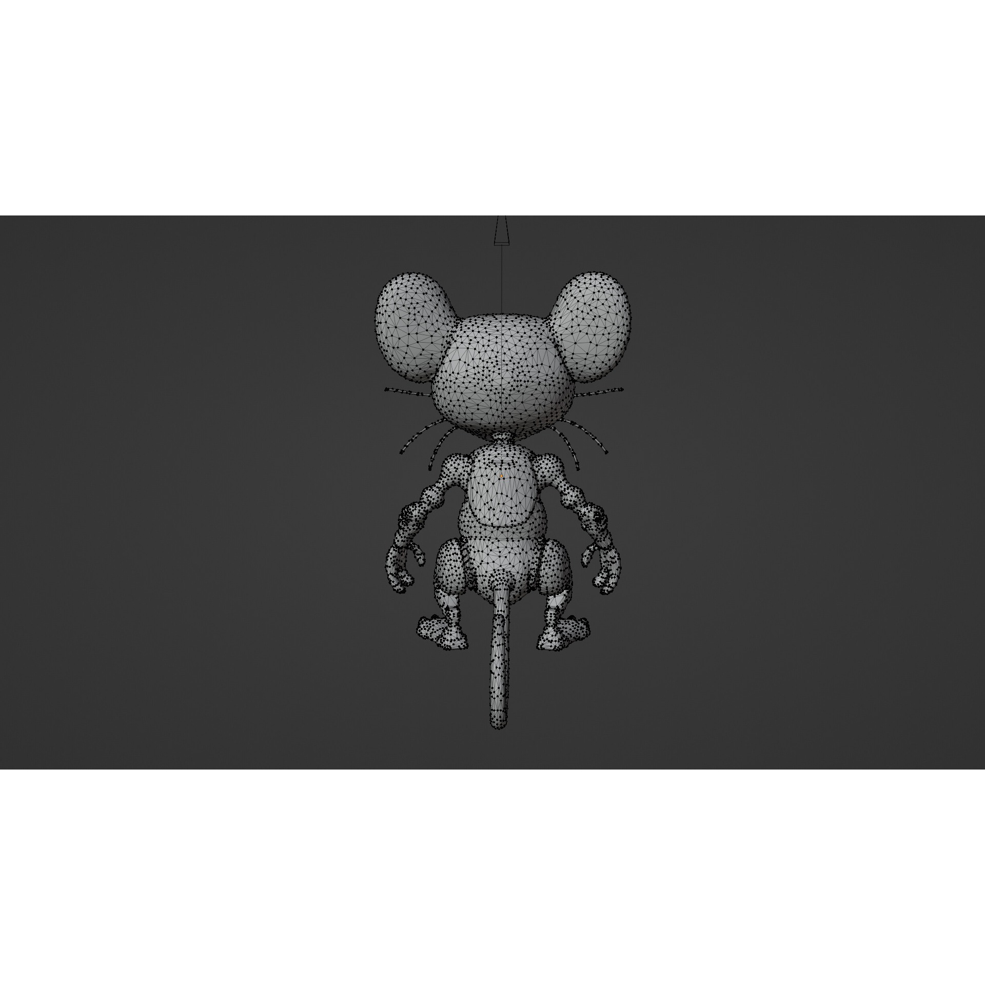 cartoon iron rat Free low-poly 3D model 6