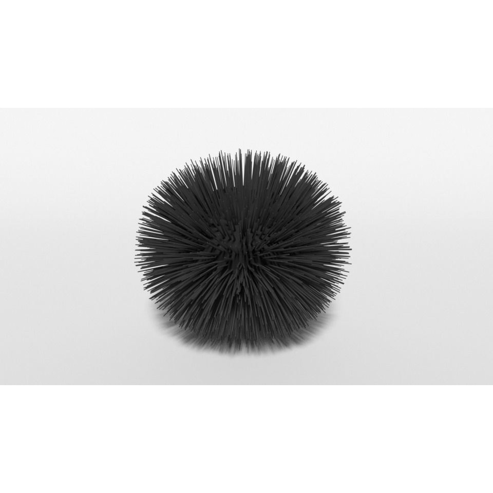 Cartoon Sea Urchin Free 3D model 2