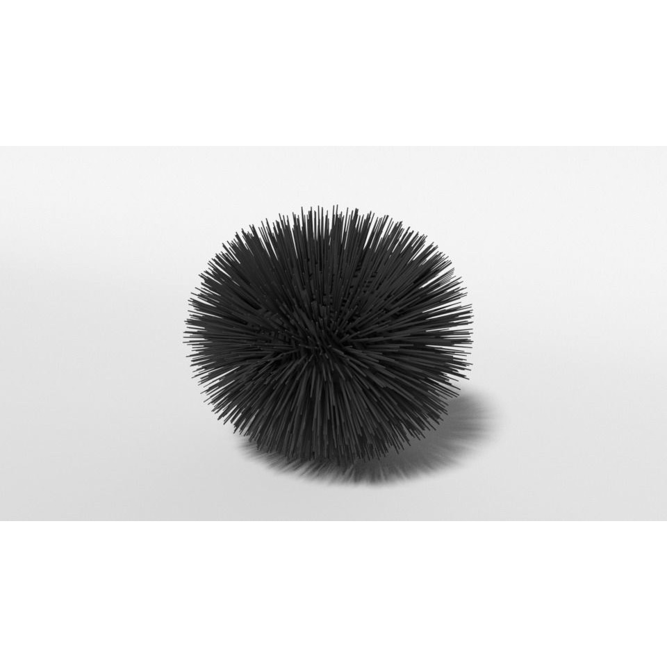 Cartoon Sea Urchin Free 3D model 3
