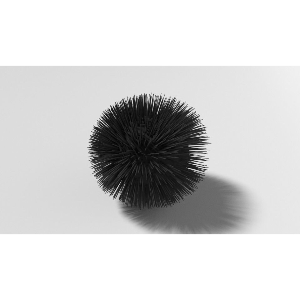 Cartoon Sea Urchin Free 3D model 5