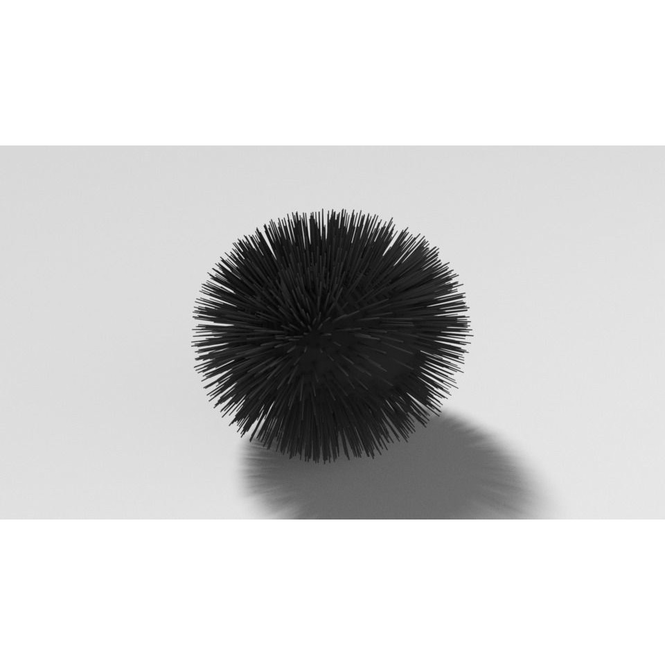 Cartoon Sea Urchin Free 3D model 6
