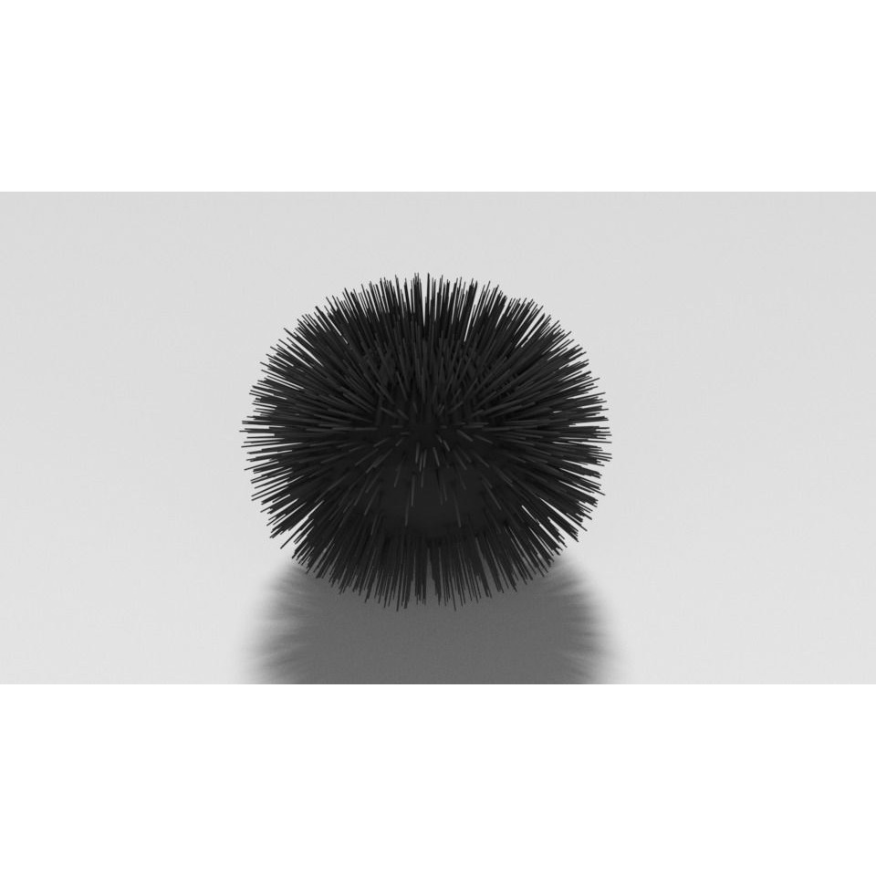 Cartoon Sea Urchin Free 3D model 7