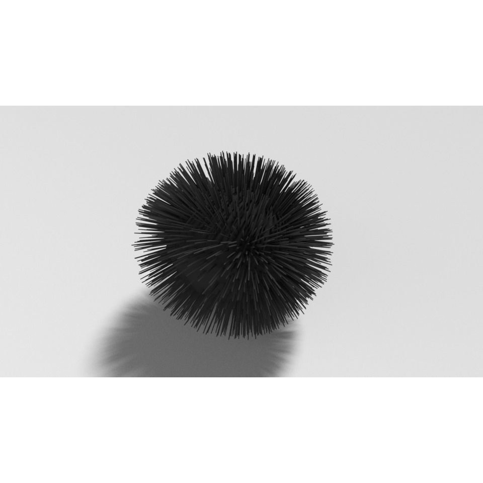 Cartoon Sea Urchin Free 3D model 8