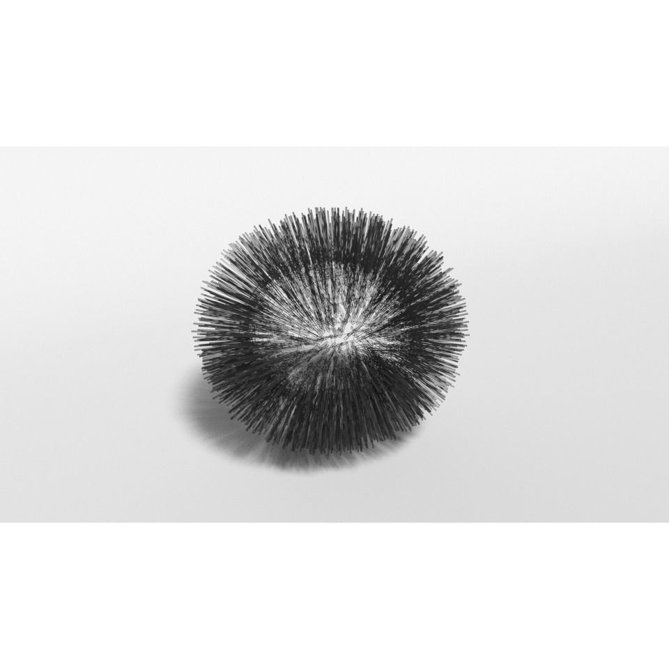Cartoon Sea Urchin Free 3D model 10