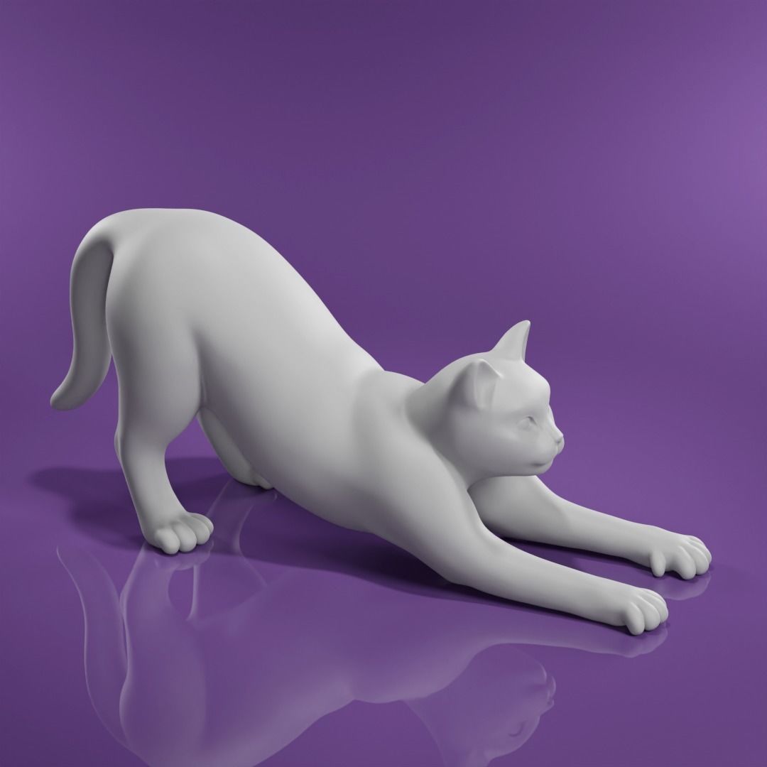 Cat for 3d print Free 3D print model 3