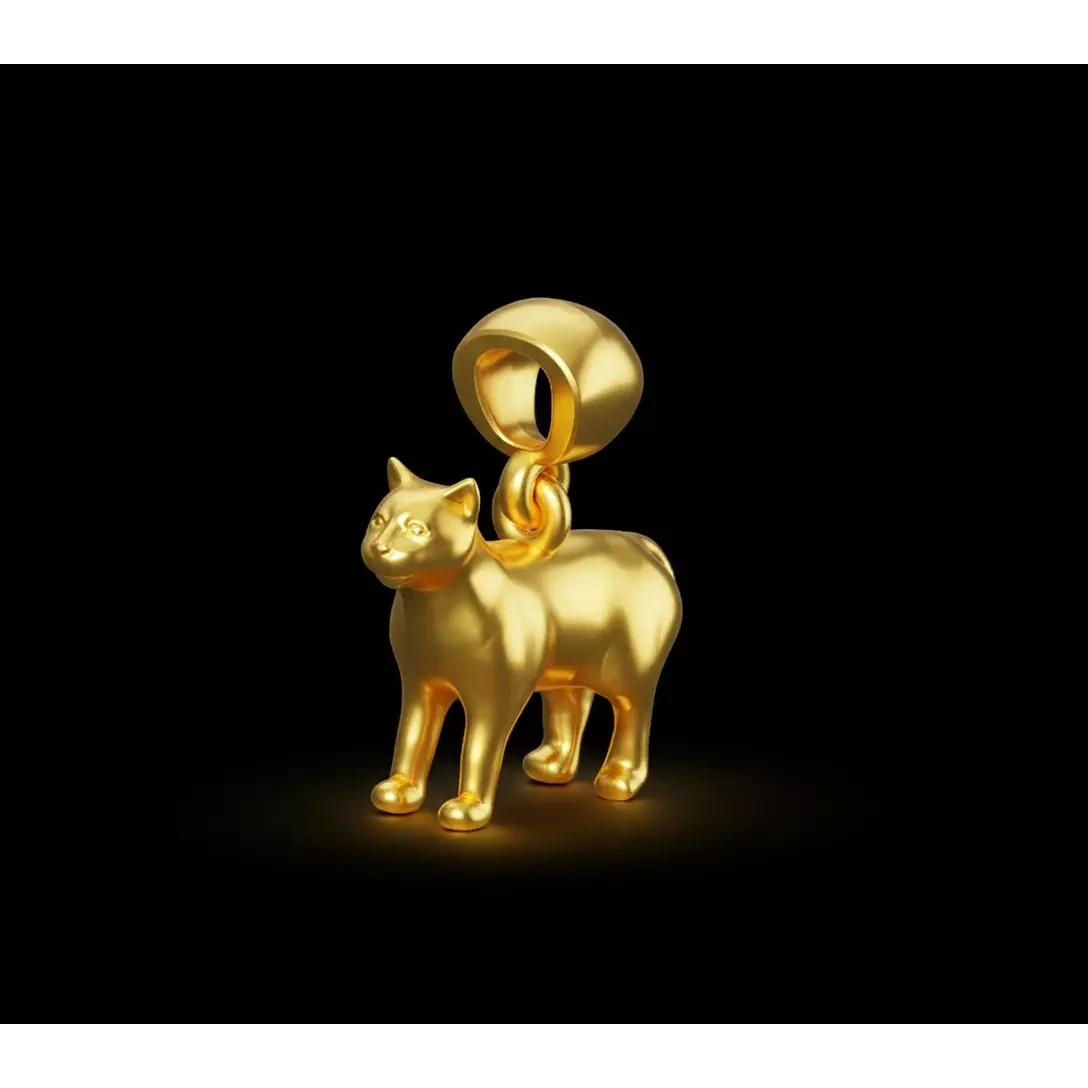 cat pendant free Free 3D print model