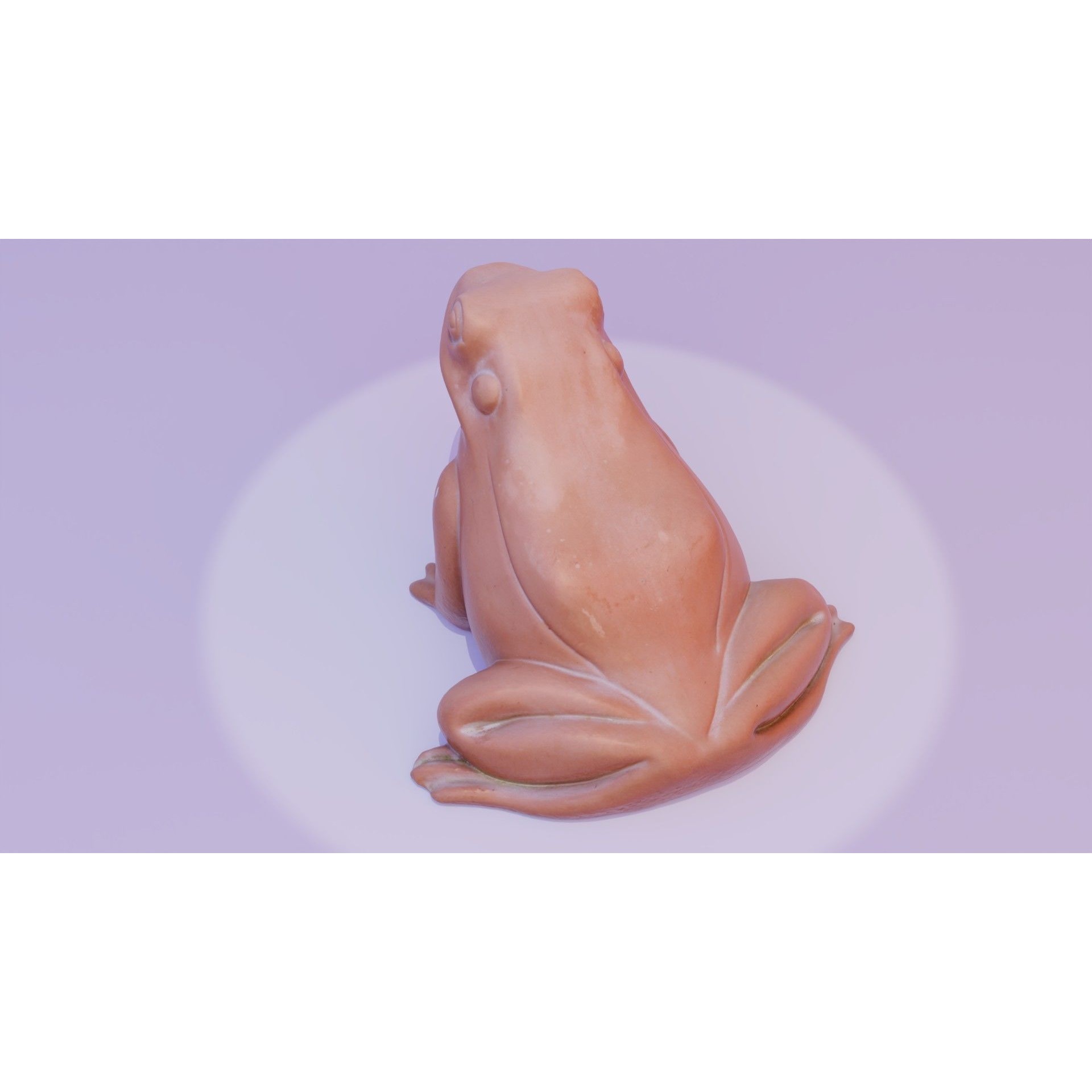 Ceramic frog toad high-poly Free 3D model 6