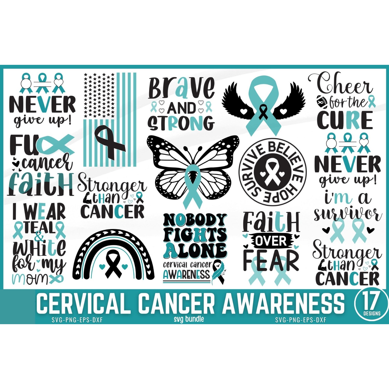 Cervical Cancer SVG Bundle
