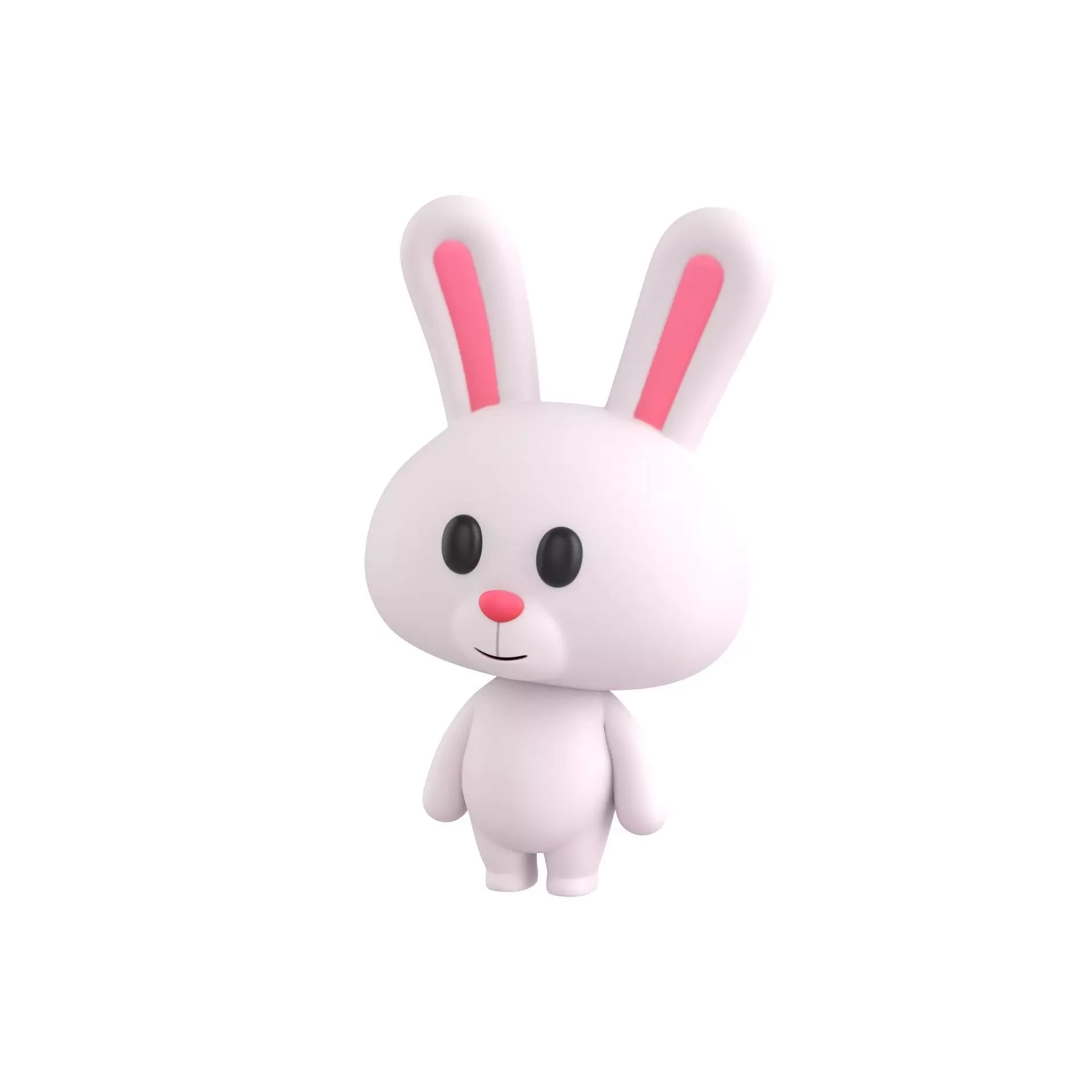 Character055 Rigged Rabbit 3D model