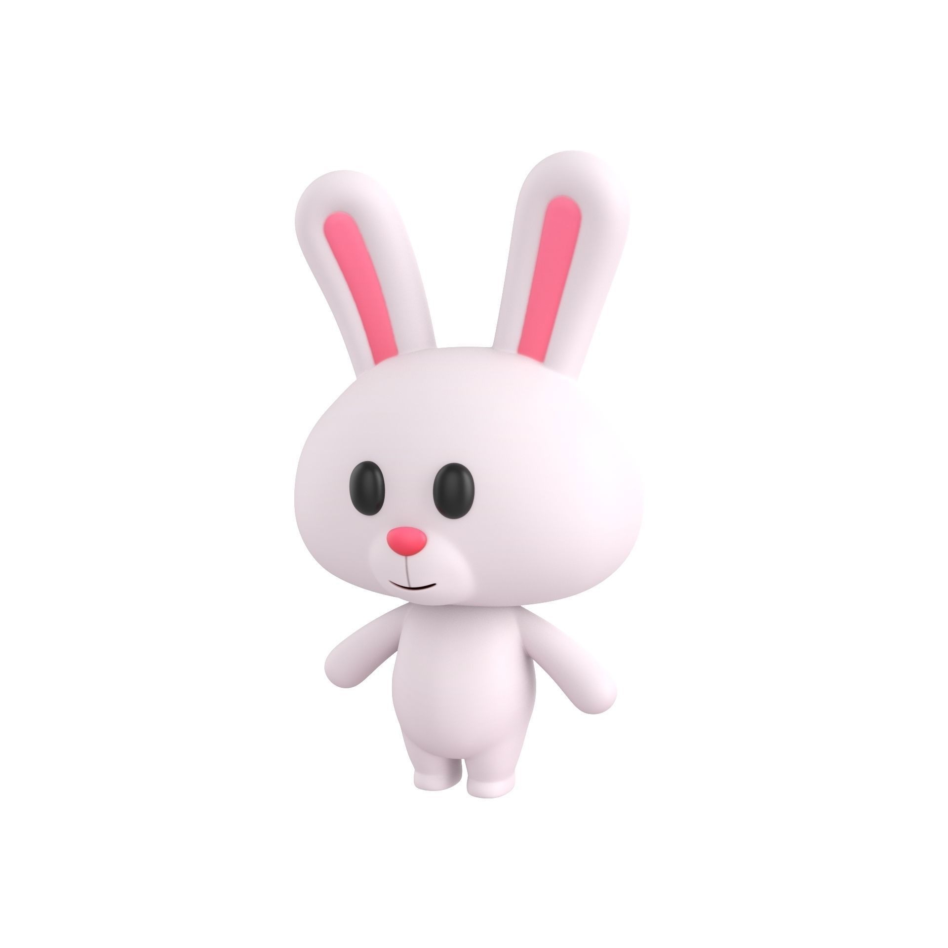Character055 Rigged Rabbit 3D model 3
