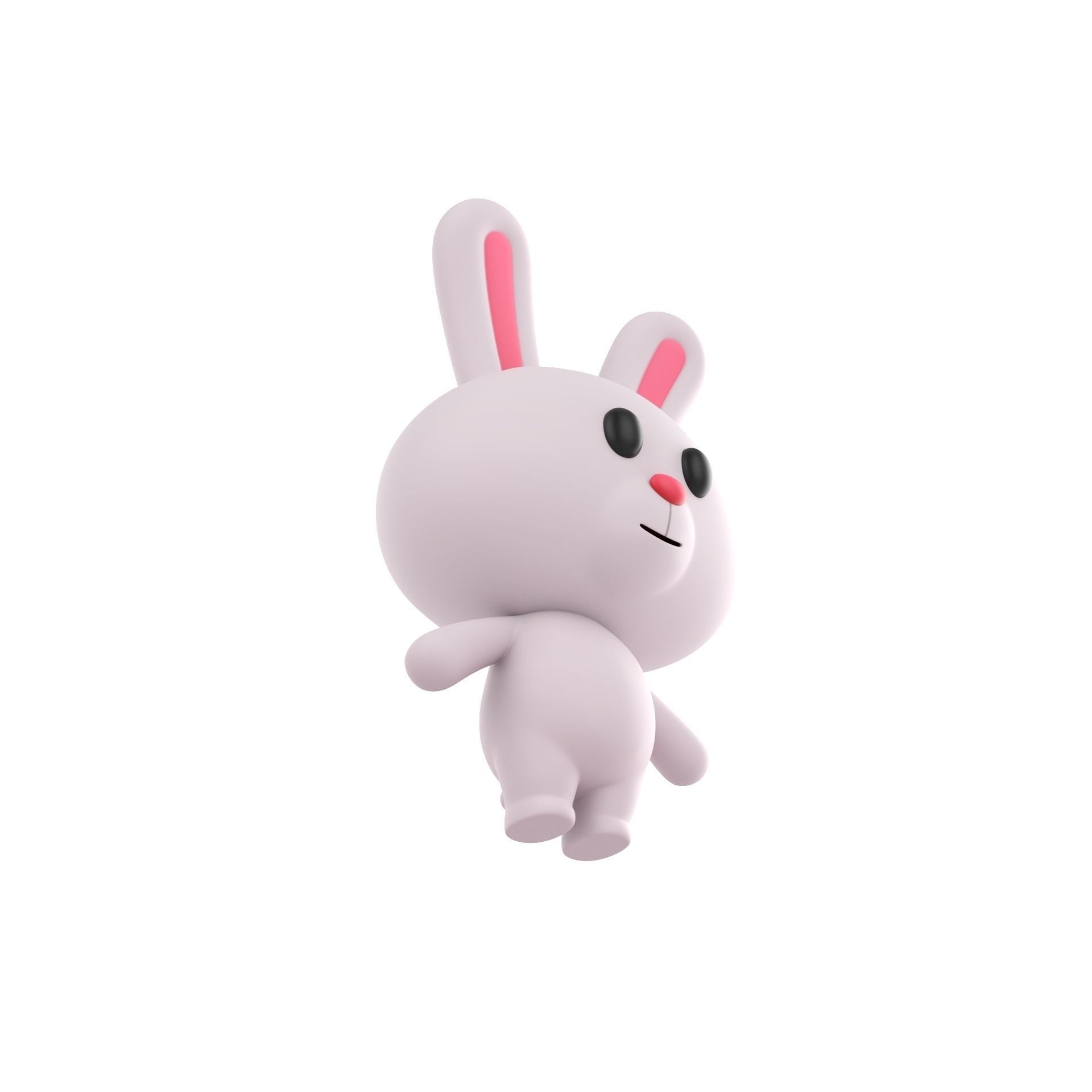 Character055 Rigged Rabbit 3D model 5