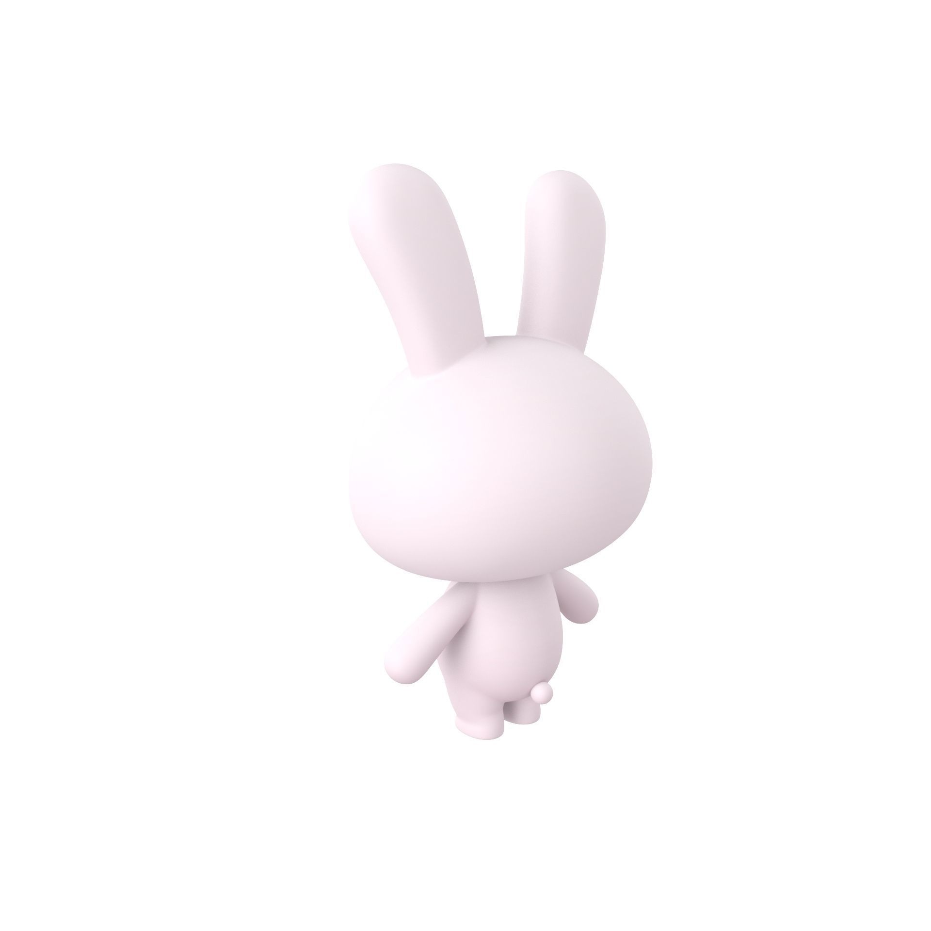 Character055 Rigged Rabbit 3D model 9