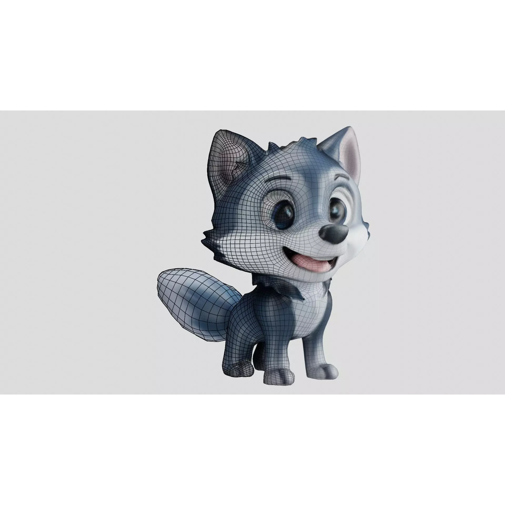 Cheeky Cartoon Fox Game Ready Stylized 3D Character Free low-poly 3D model