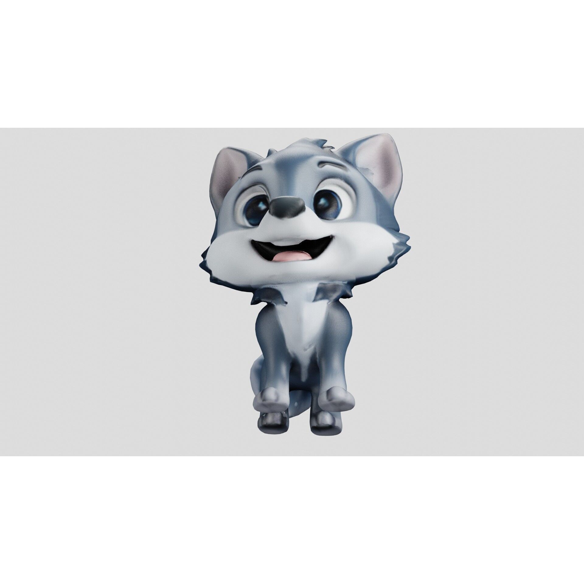 Cheeky Cartoon Fox Game Ready Stylized 3D Character Free low-poly 3D model 4
