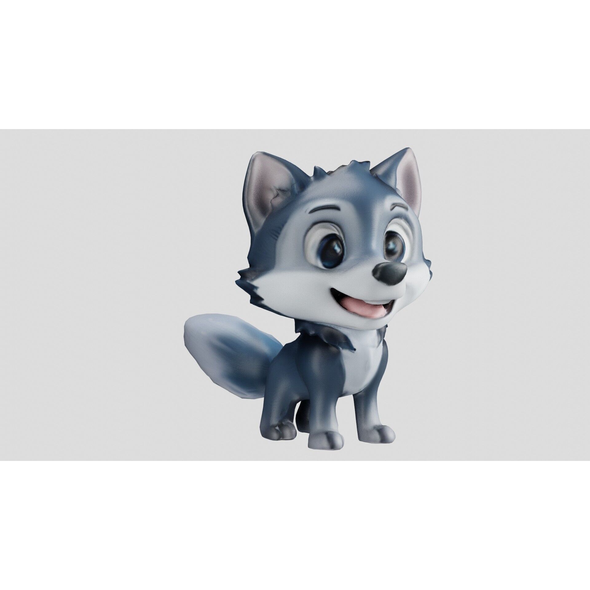 Cheeky Cartoon Fox Game Ready Stylized 3D Character Free low-poly 3D model 5