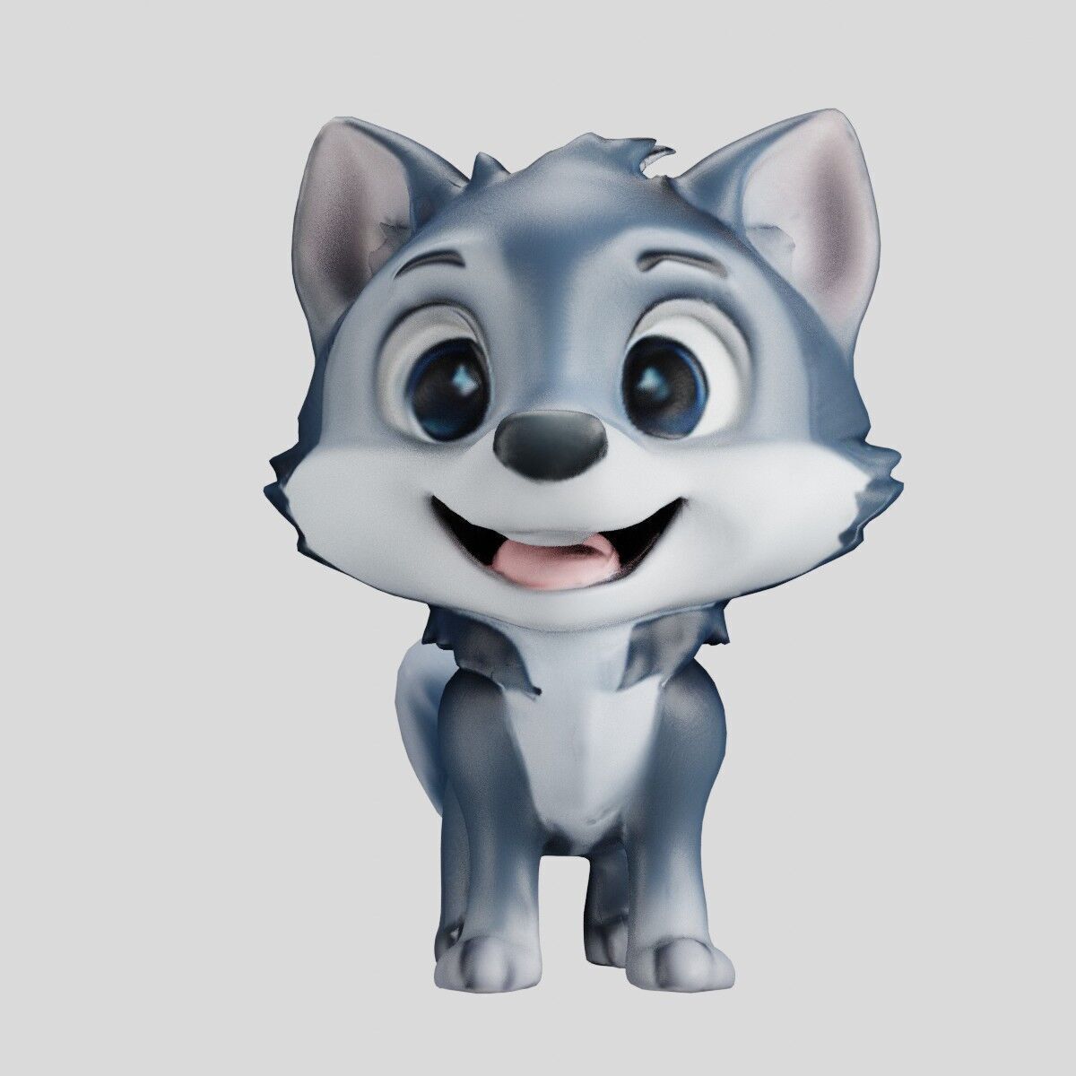 Cheeky Cartoon Fox Game Ready Stylized 3D Character Free low-poly 3D model 10